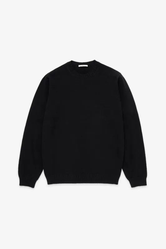 Knit Wool Crewneck - Black sold by JJJJound