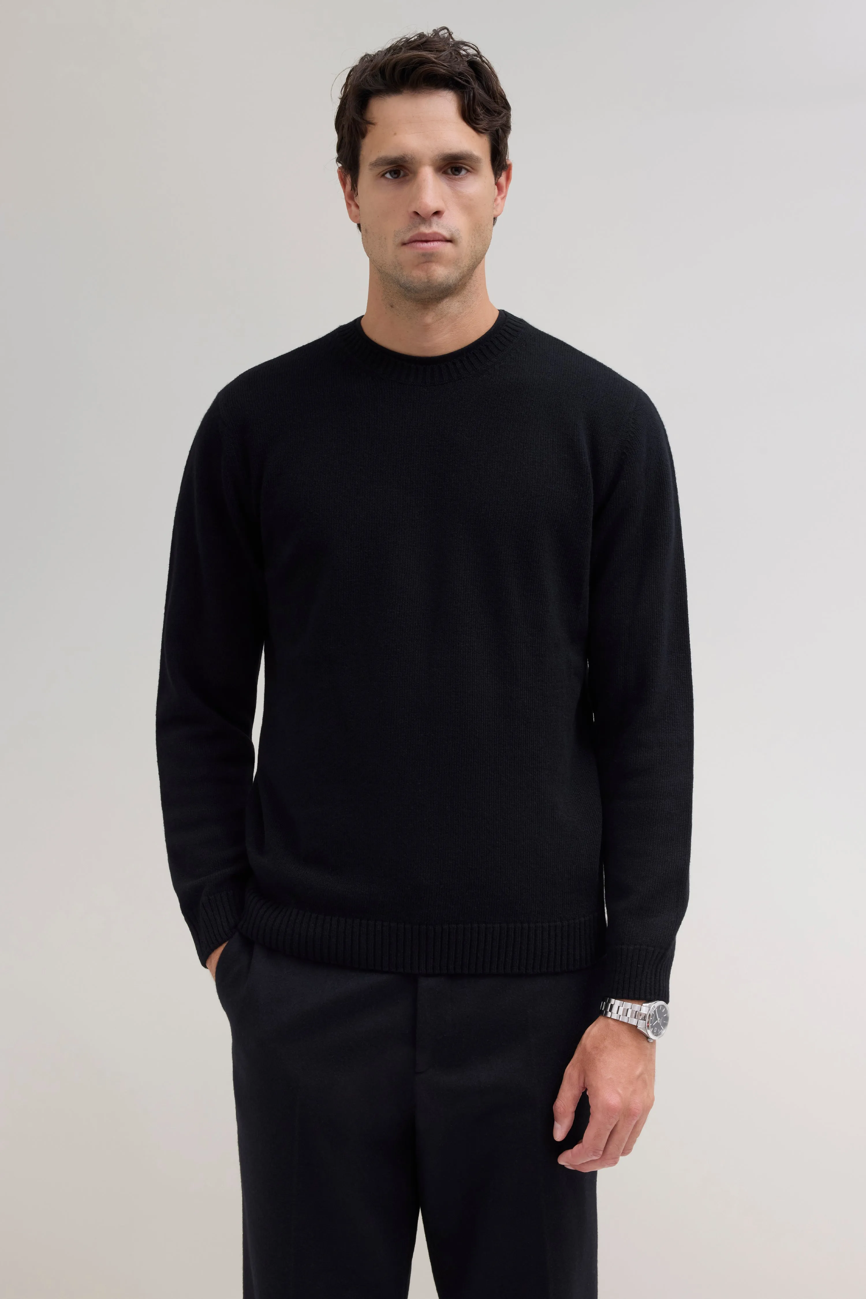 Knit Wool Crewneck - Black sold by JJJJound product image thumbnail 3