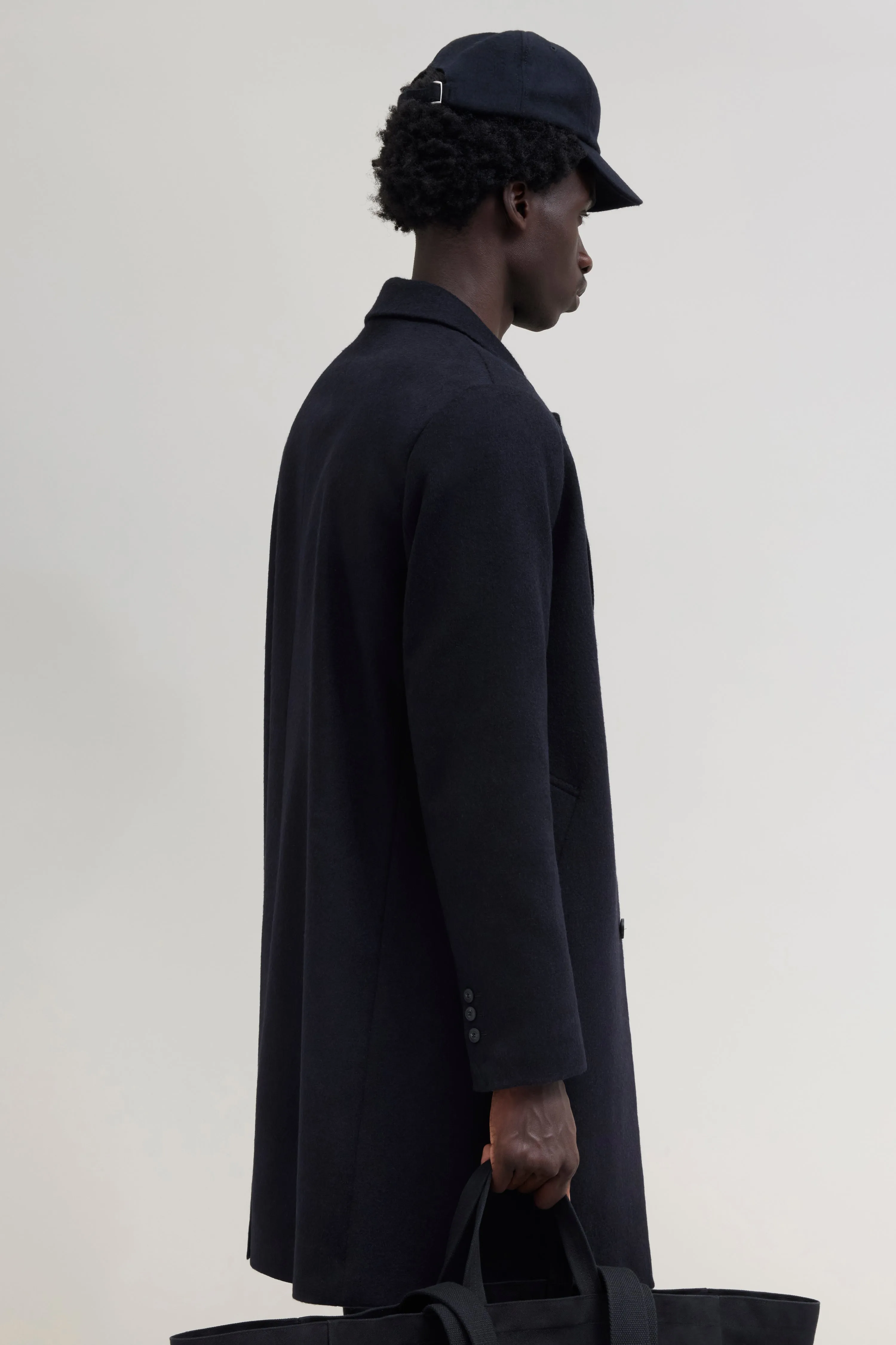 Overcoat - Black sold by JJJJound product image thumbnail 4