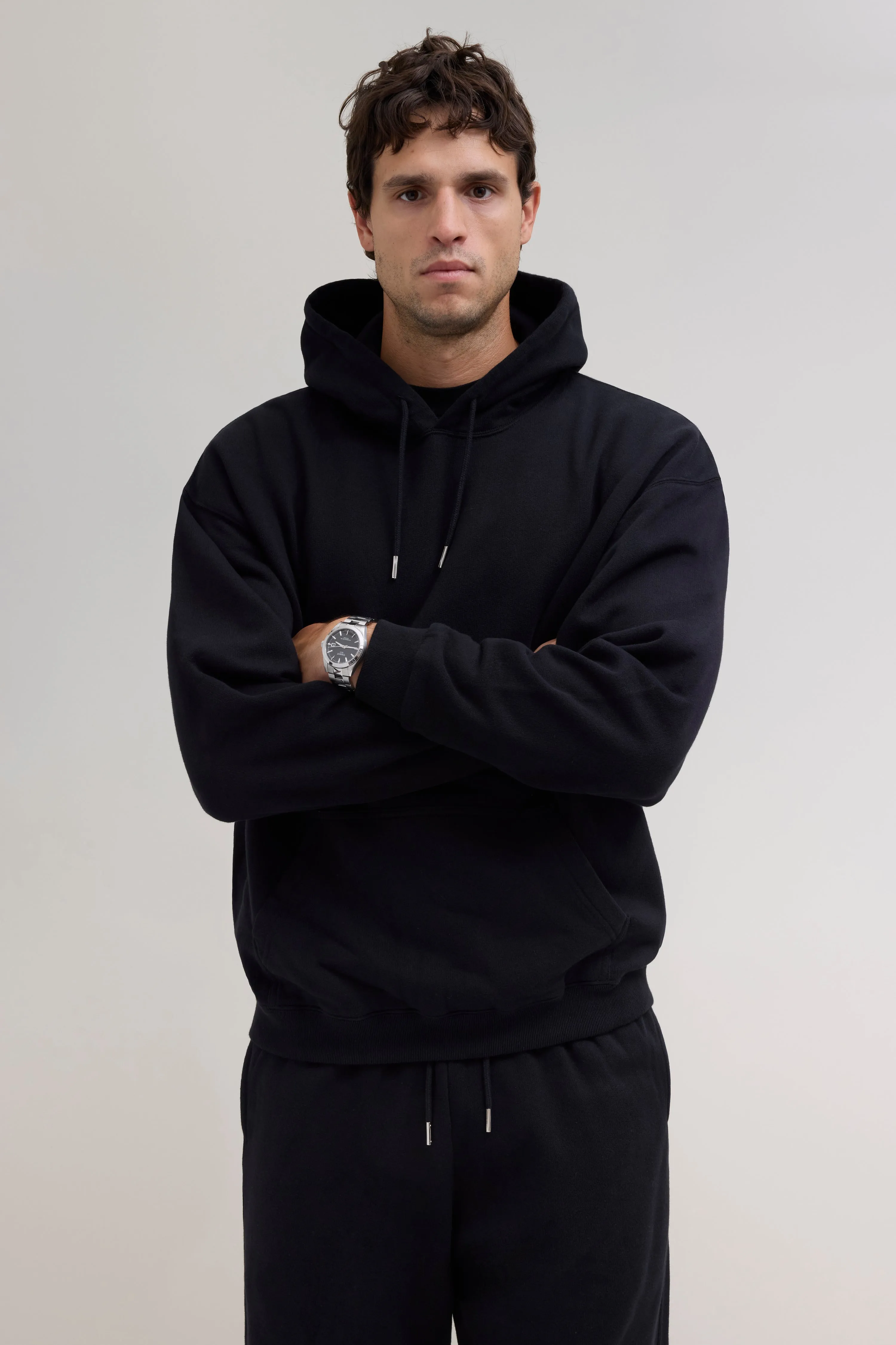 2000s Hooded Sweatshirt - Black sold by JJJJound product image thumbnail 2