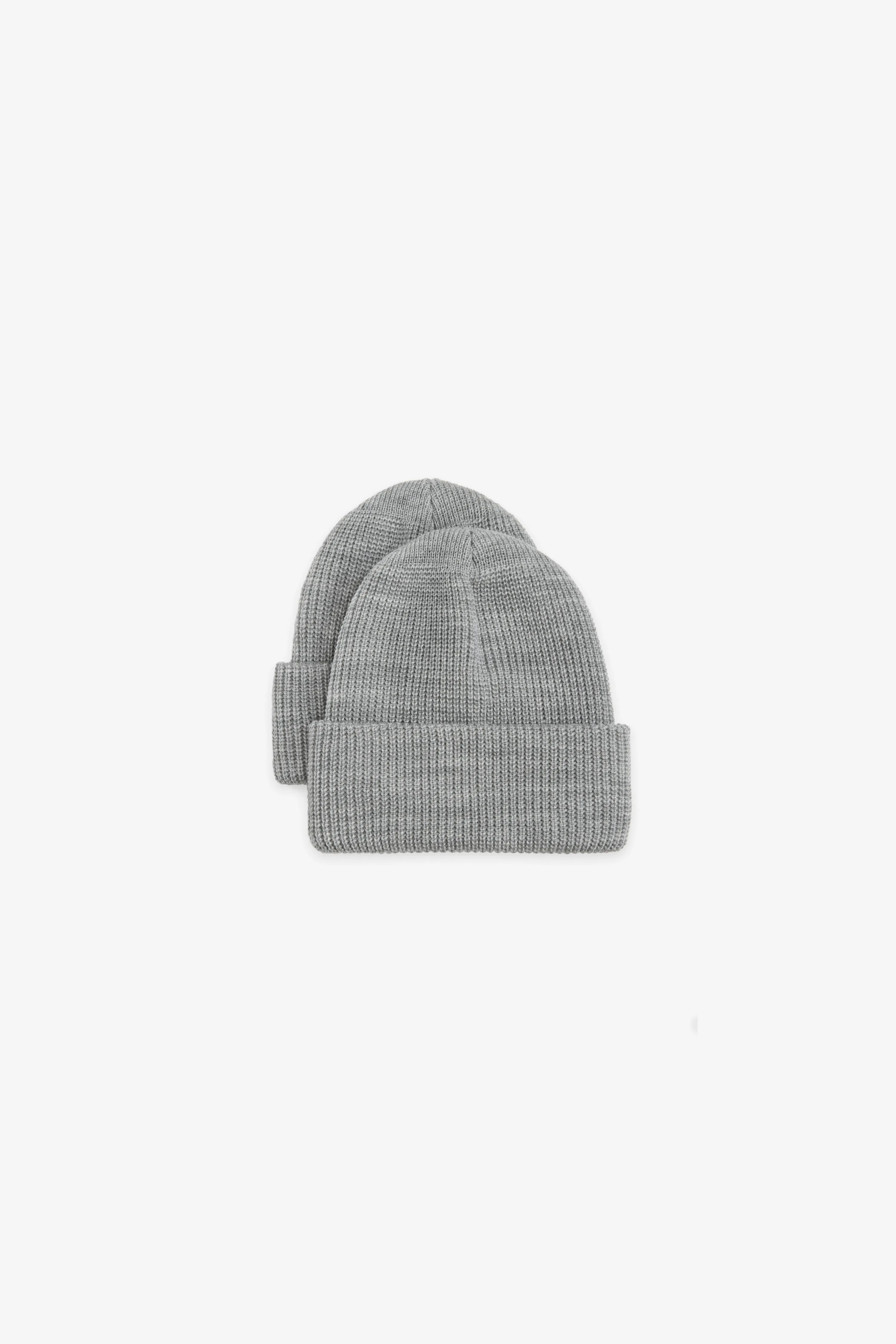 2 Pack Watch Cap Beanie - Grey sold by JJJJound