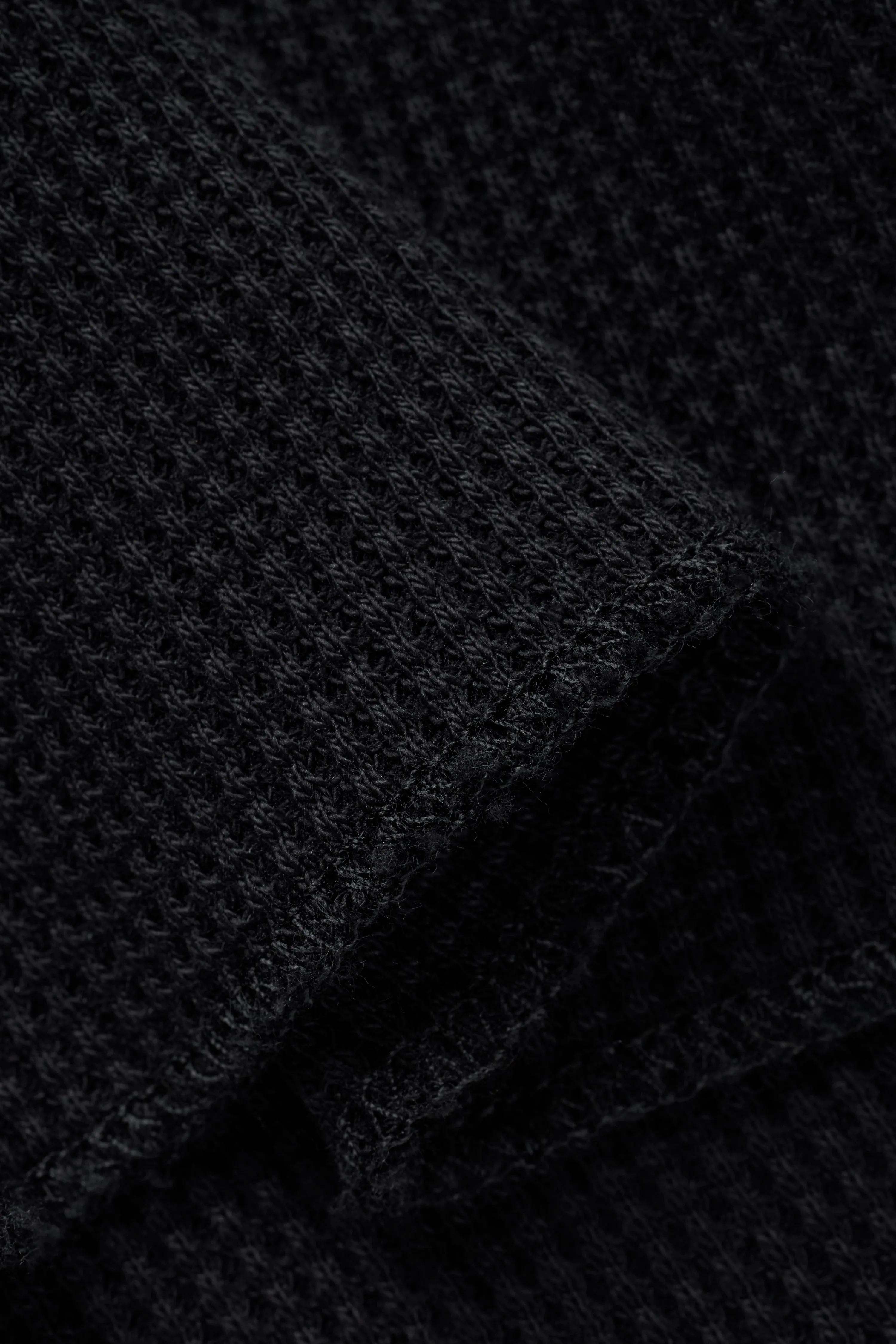 90s Waffle Longsleeve - Black sold by JJJJound product image thumbnail 5