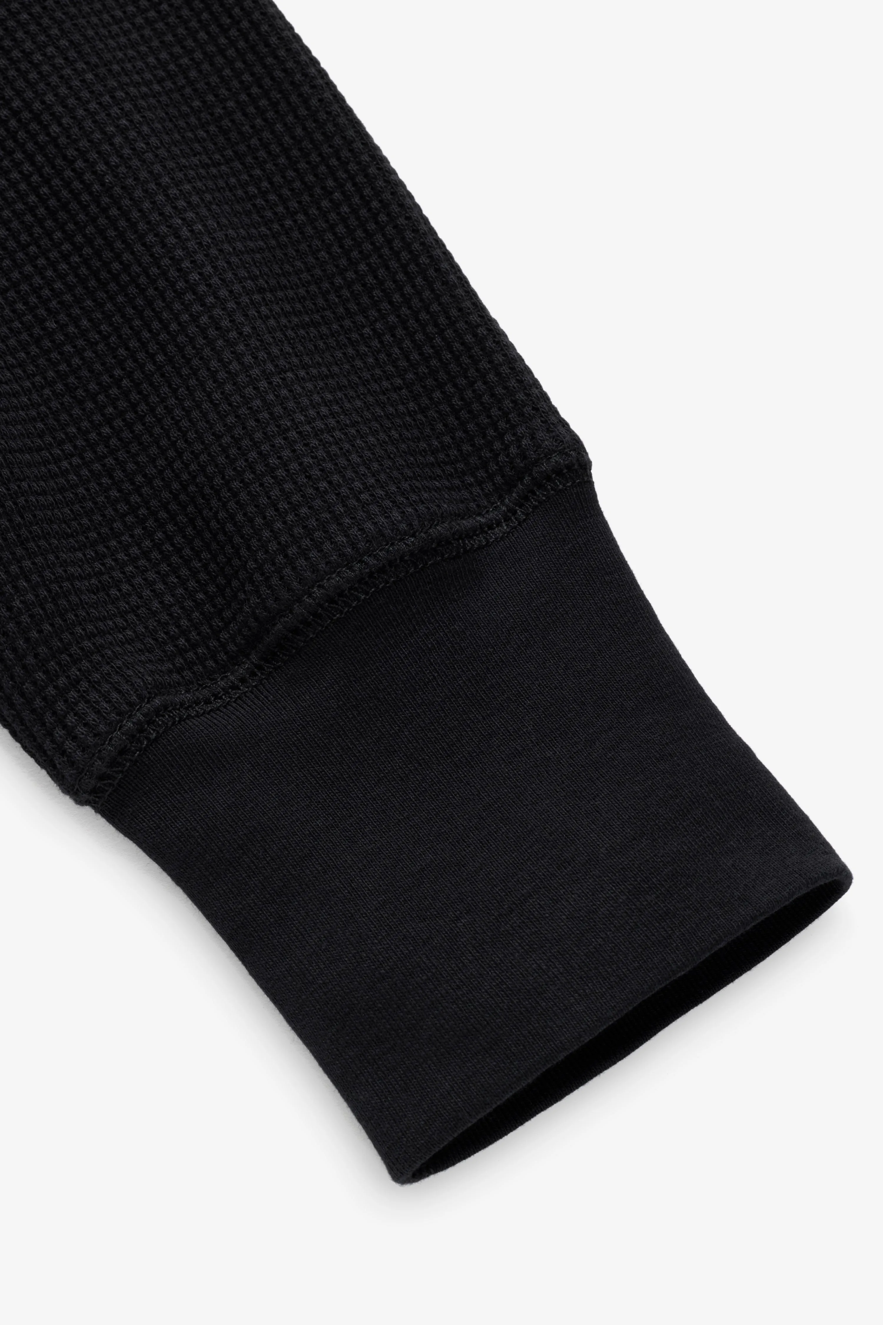 90s Waffle Longsleeve - Black sold by JJJJound product image thumbnail 4