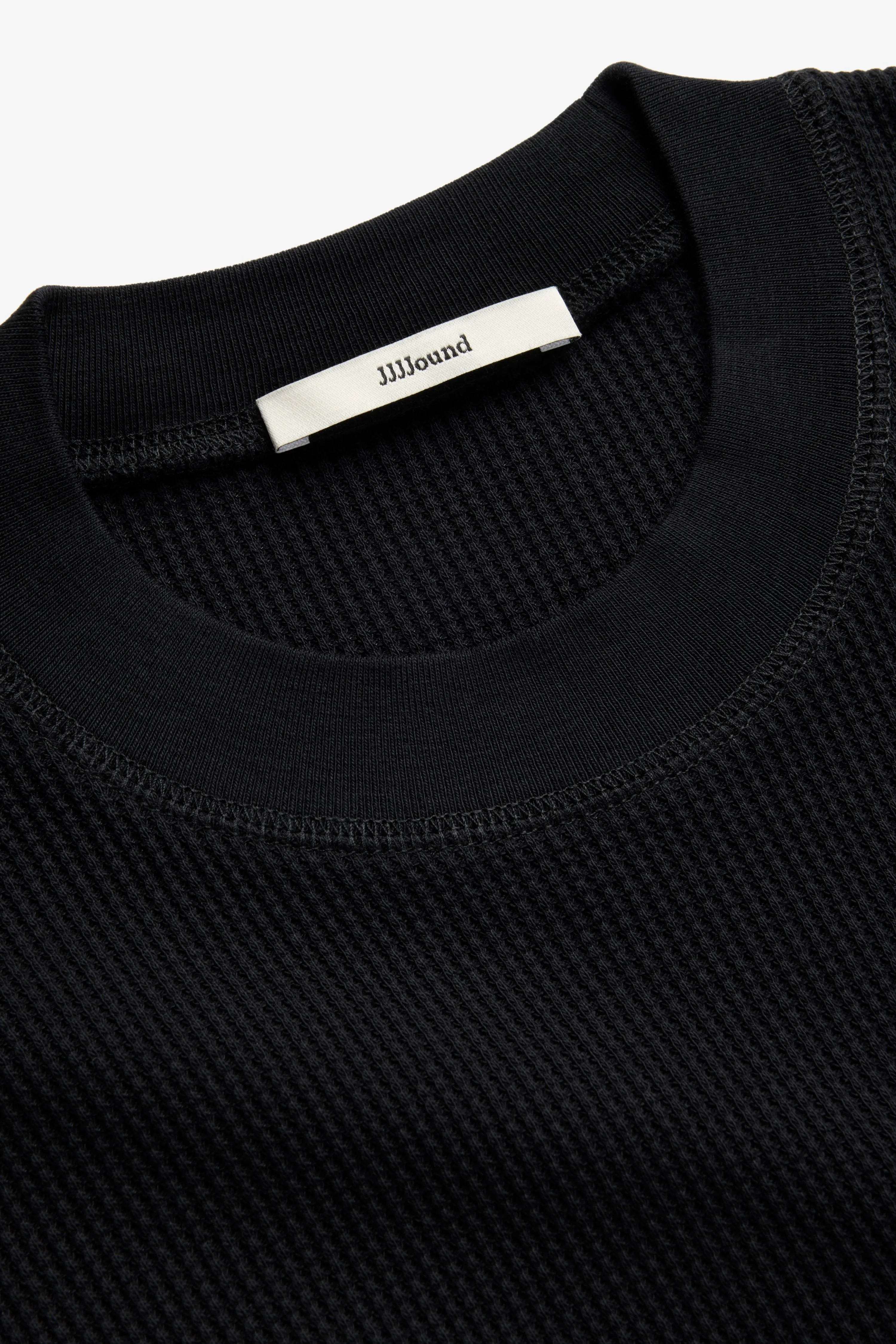 90s Waffle Longsleeve - Black sold by JJJJound product image thumbnail 3