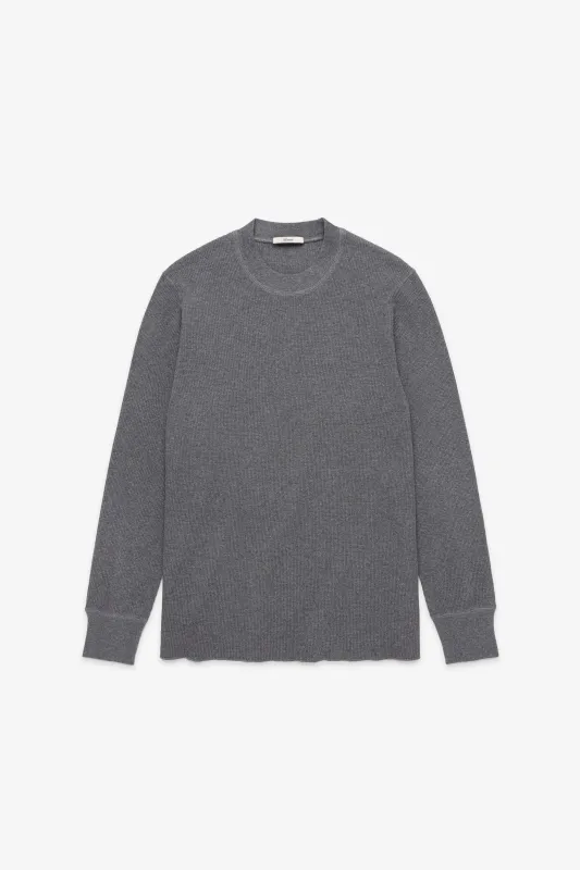 90s Waffle Longsleeve - Charcoal Mix sold by JJJJound