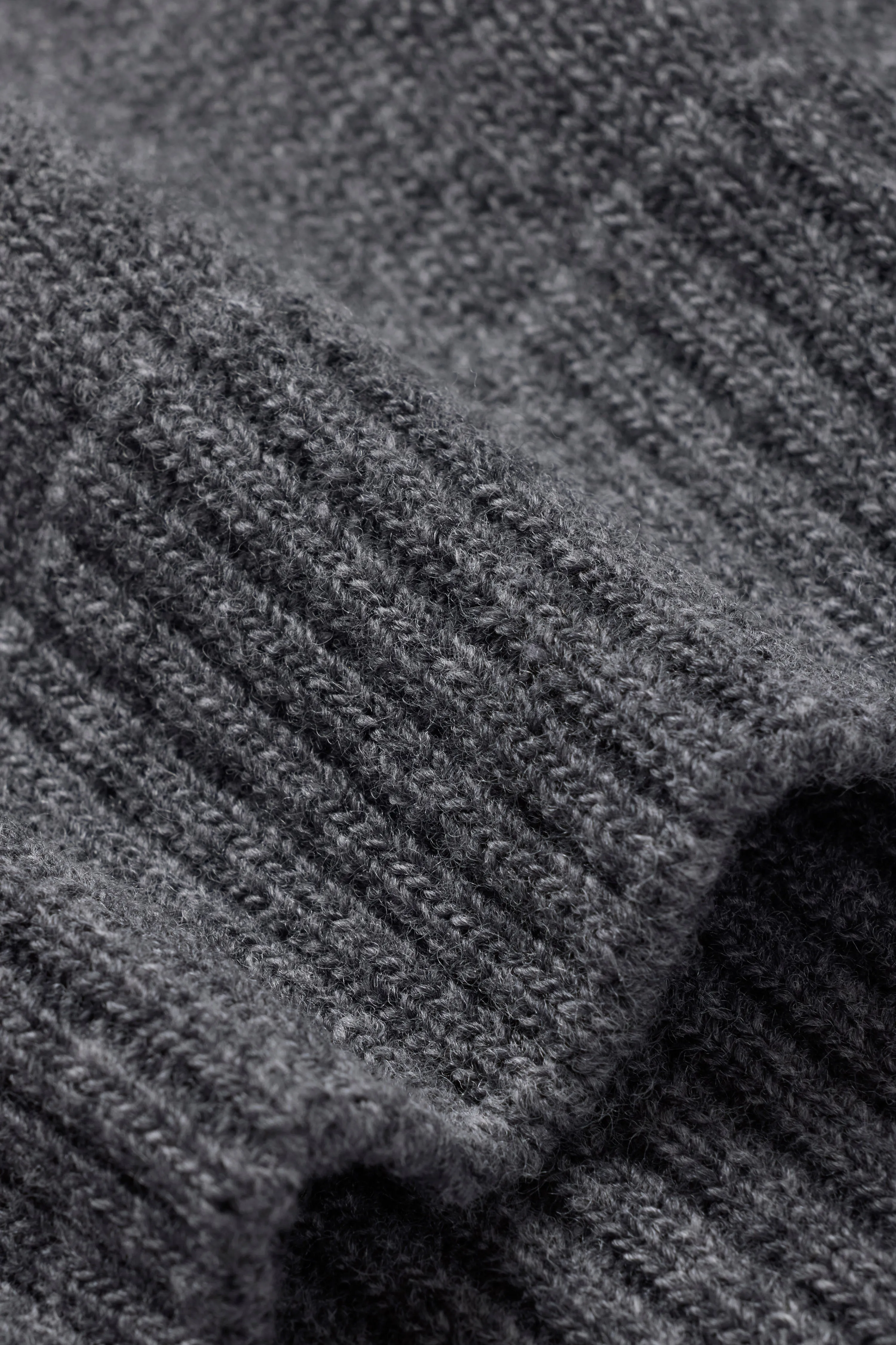 Knit Wool Crewneck - Charcoal Mix sold by JJJJound product image thumbnail 5