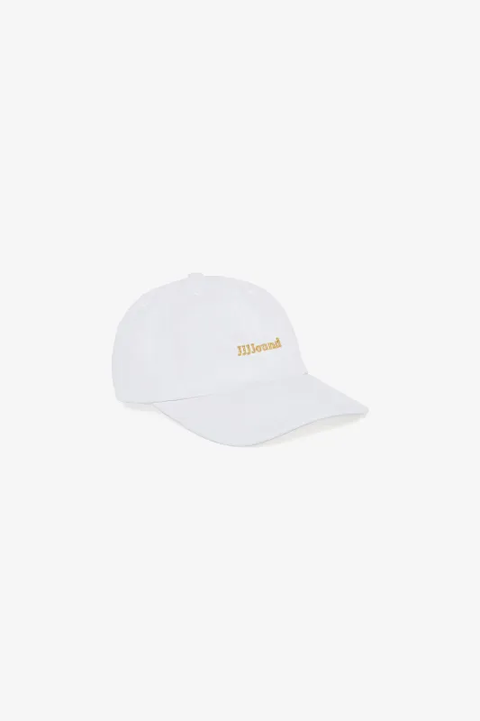 Logo Weekend Cap - White/Gold sold by JJJJound