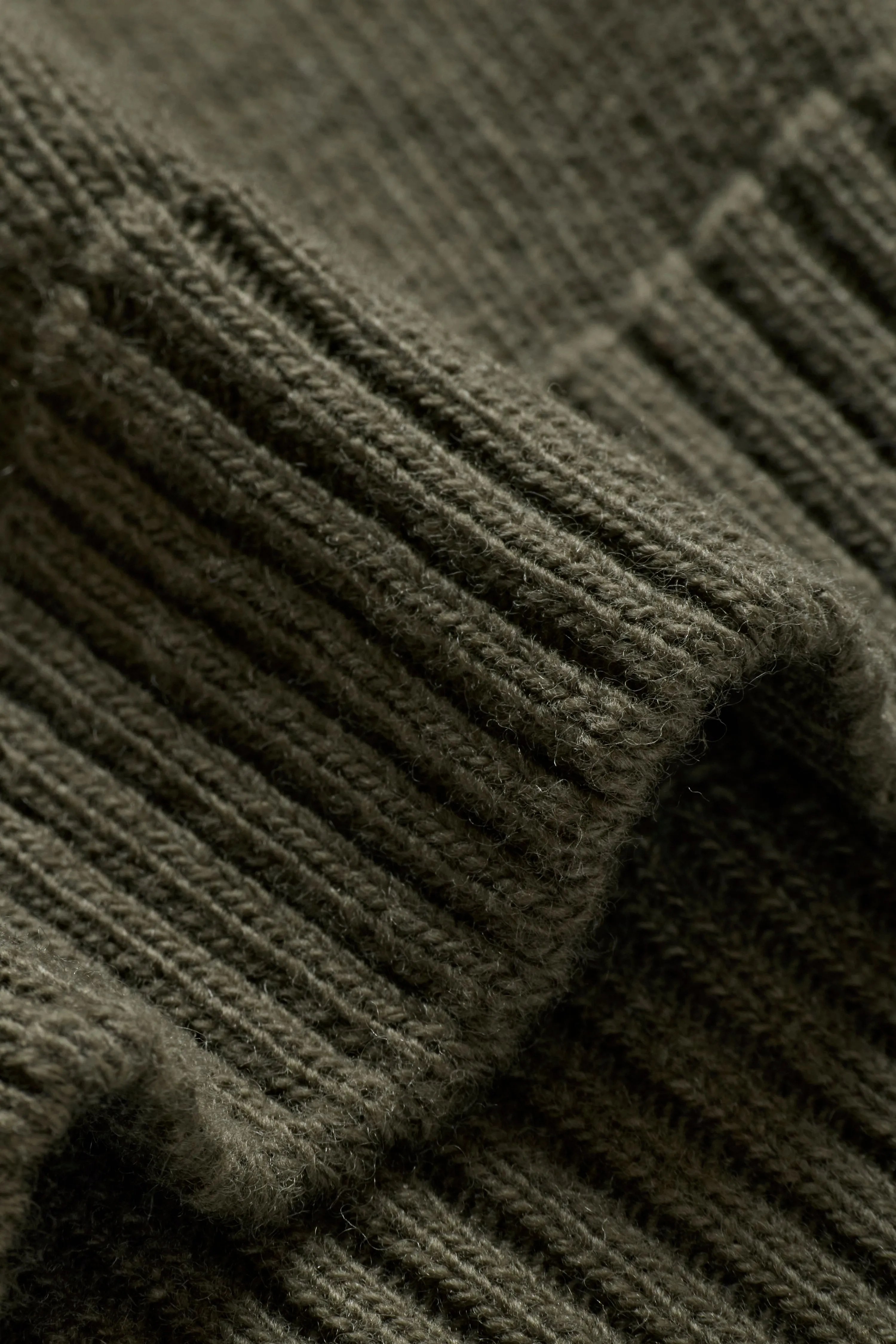 Knit Wool Crewneck - Olive sold by JJJJound product image thumbnail 4