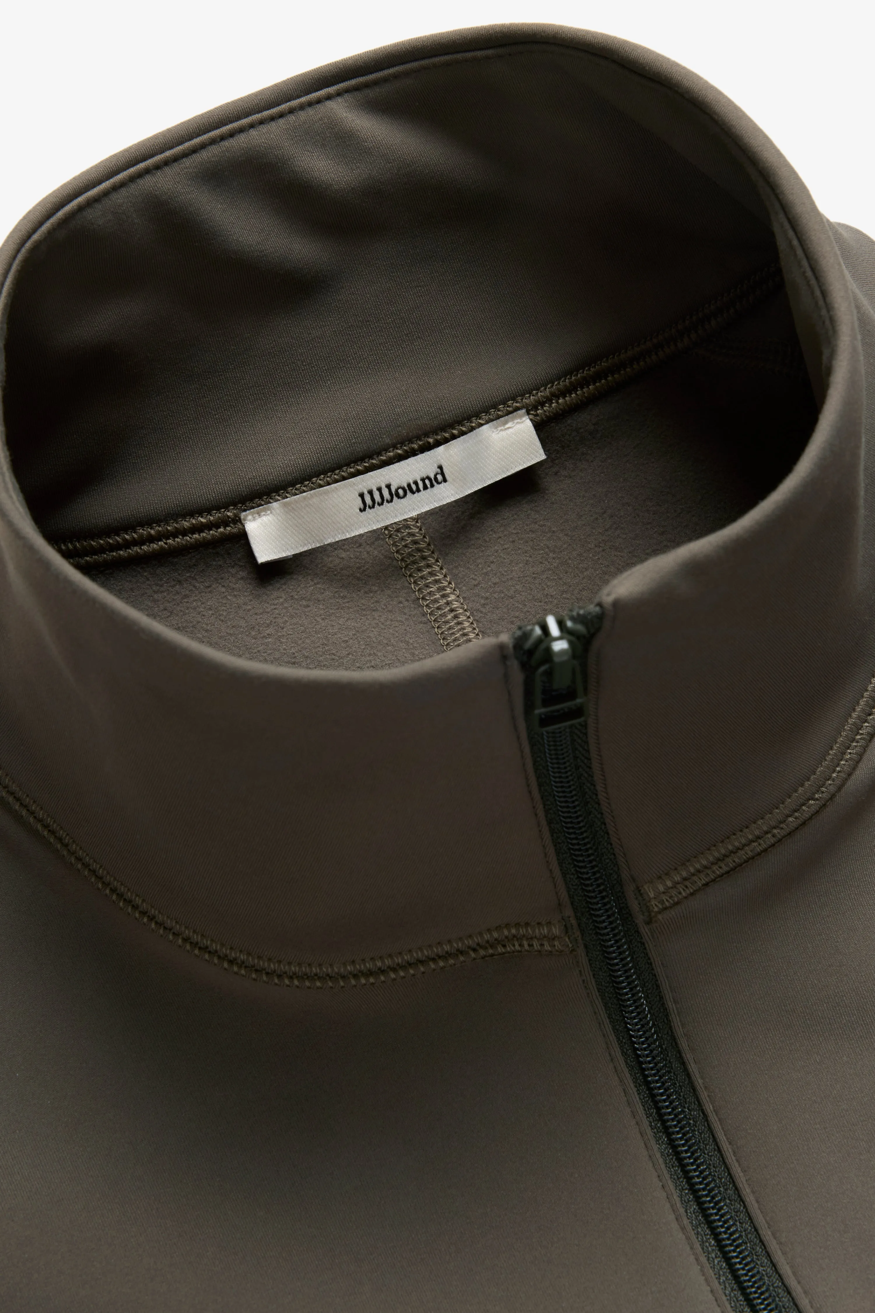 Quarter Zip Base Layer - Olive/Grey sold by JJJJound product image thumbnail 2