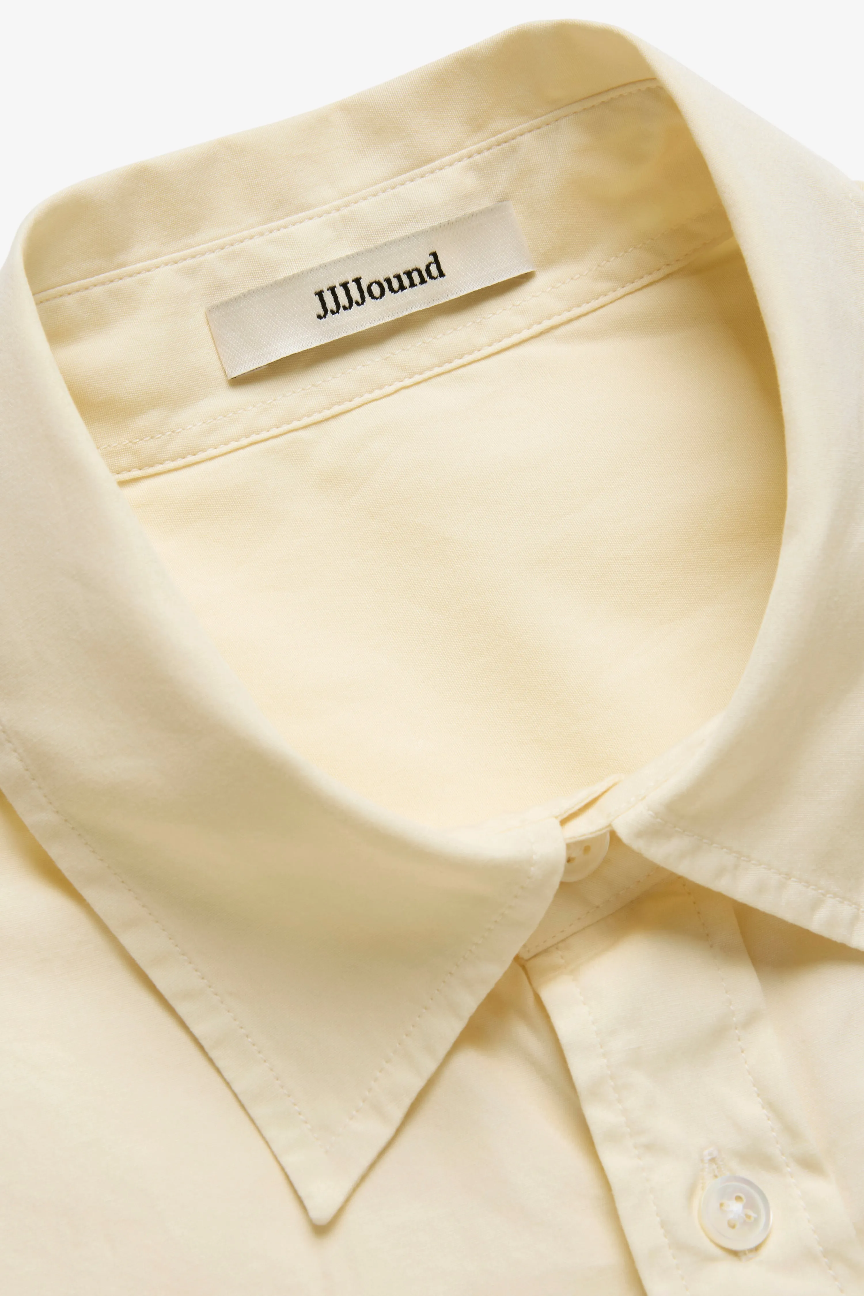 Poplin Big Shirt - Yellow sold by JJJJound product image thumbnail 3