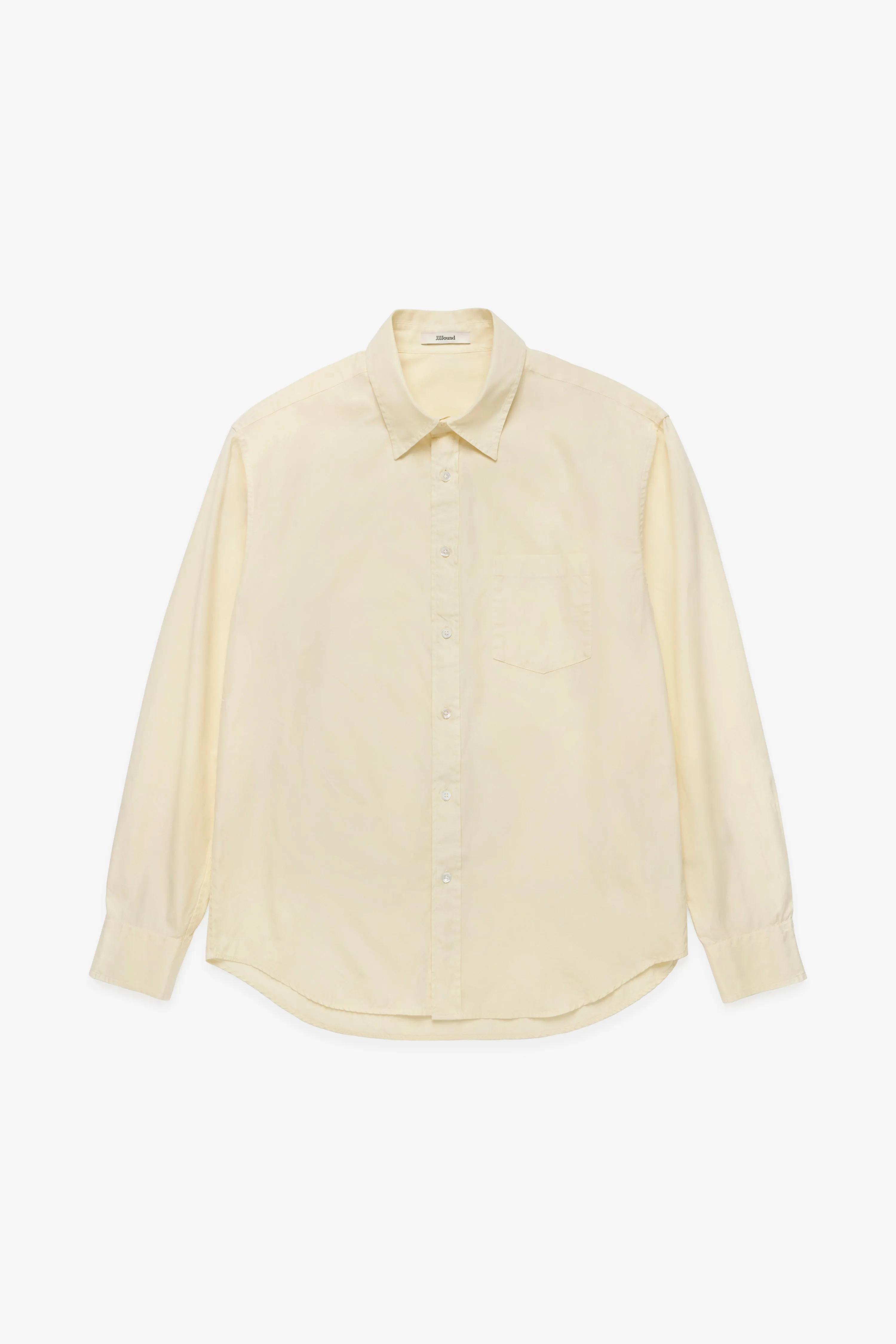 Poplin Big Shirt - Yellow sold by JJJJound
