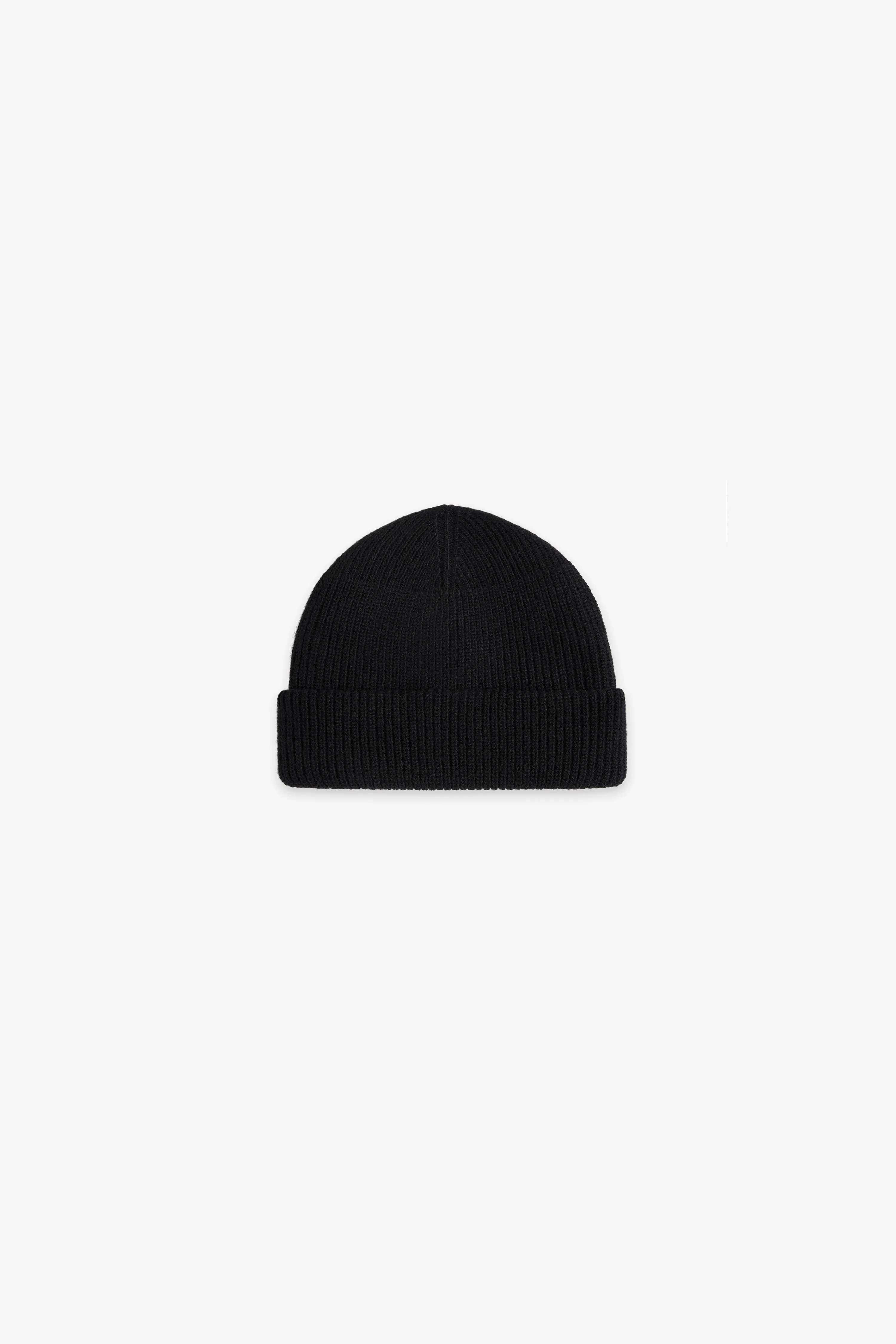 Double Layer Wool Beanie - Black sold by JJJJound