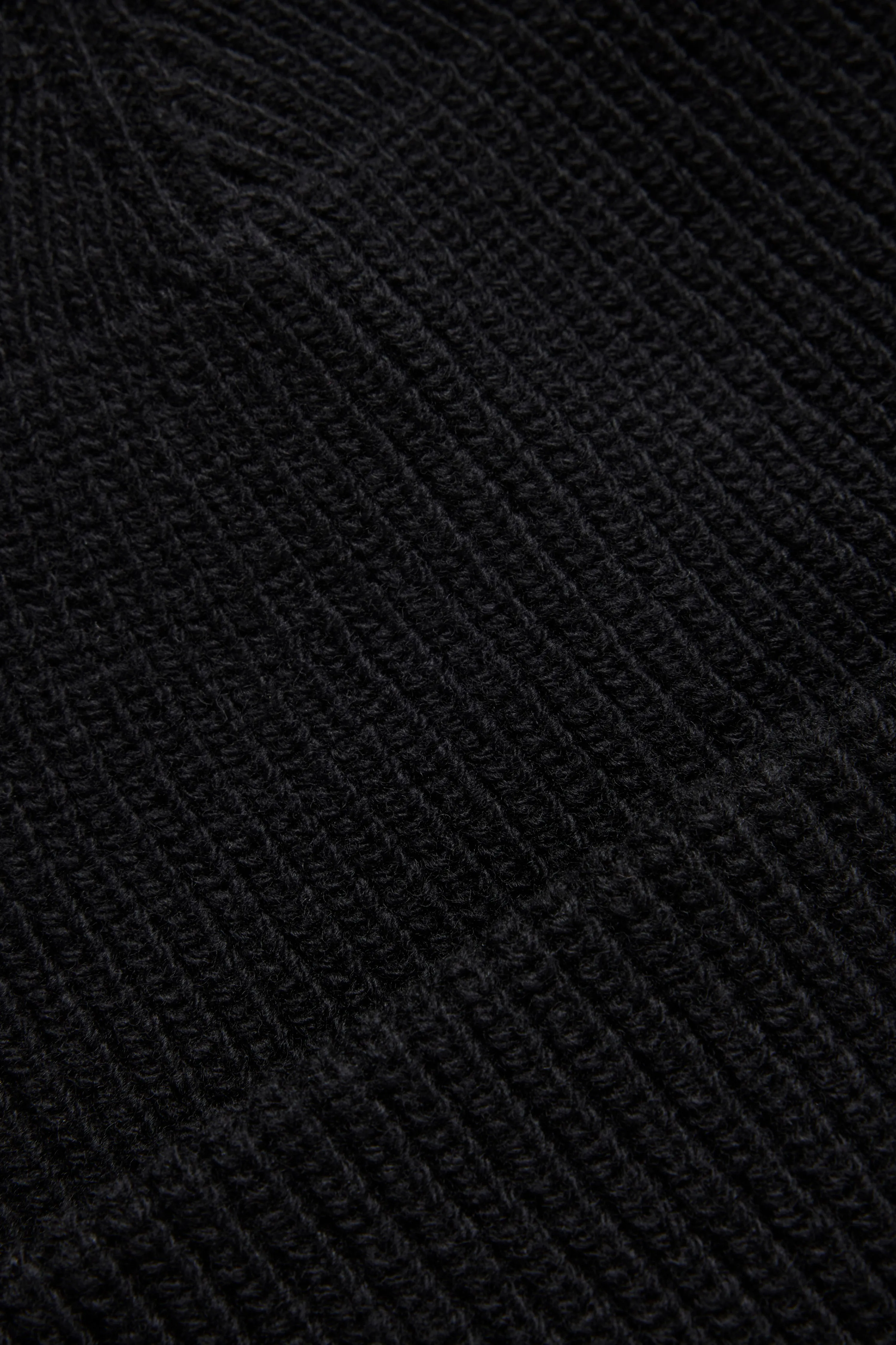 Double Layer Wool Beanie - Black sold by JJJJound product image thumbnail 2