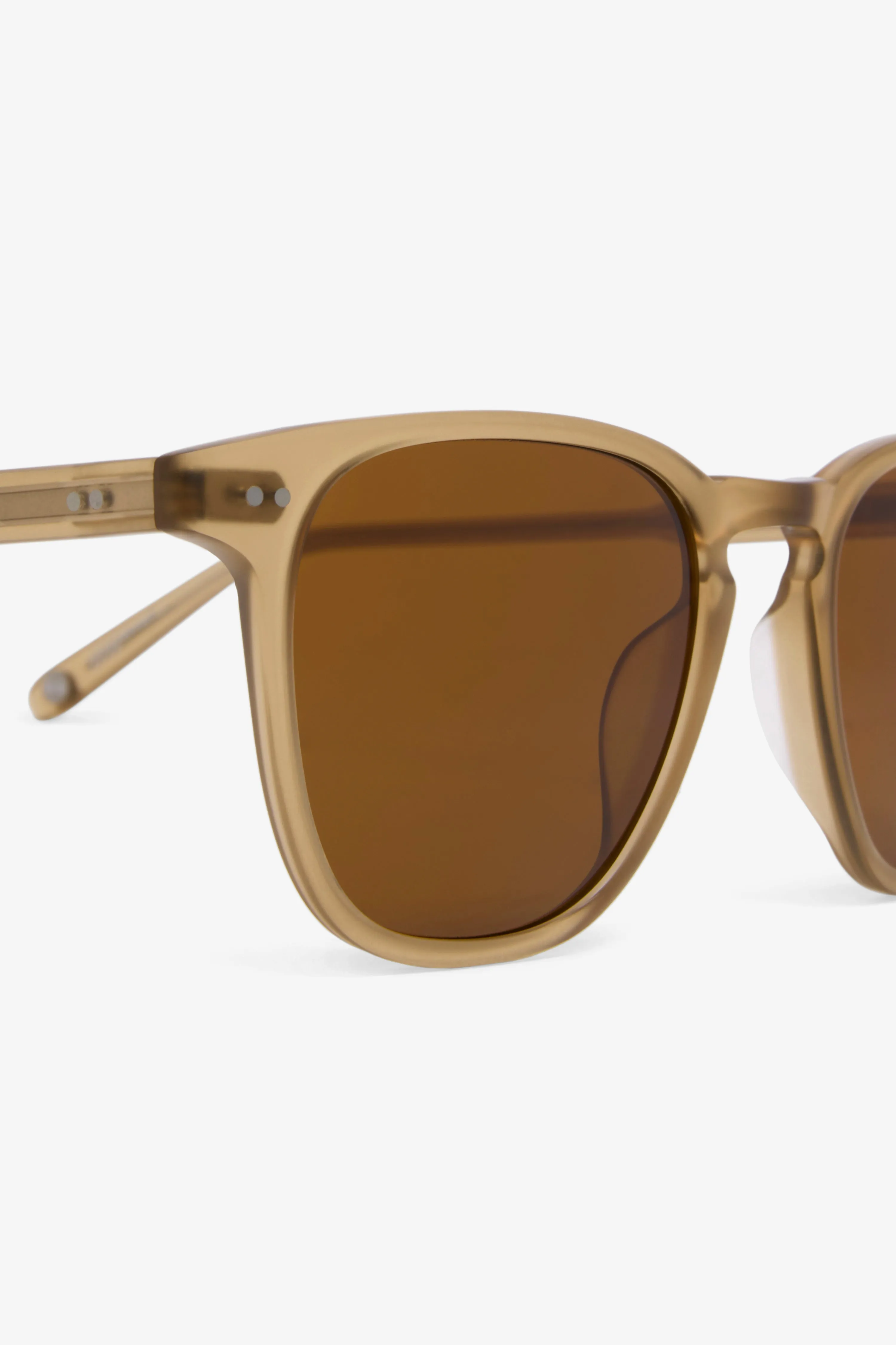 Garrett Leight Brooks Sun - Brooks 47 Matte Bottle Glass Brown/Pure Coffee sold by JJJJound product image thumbnail 5