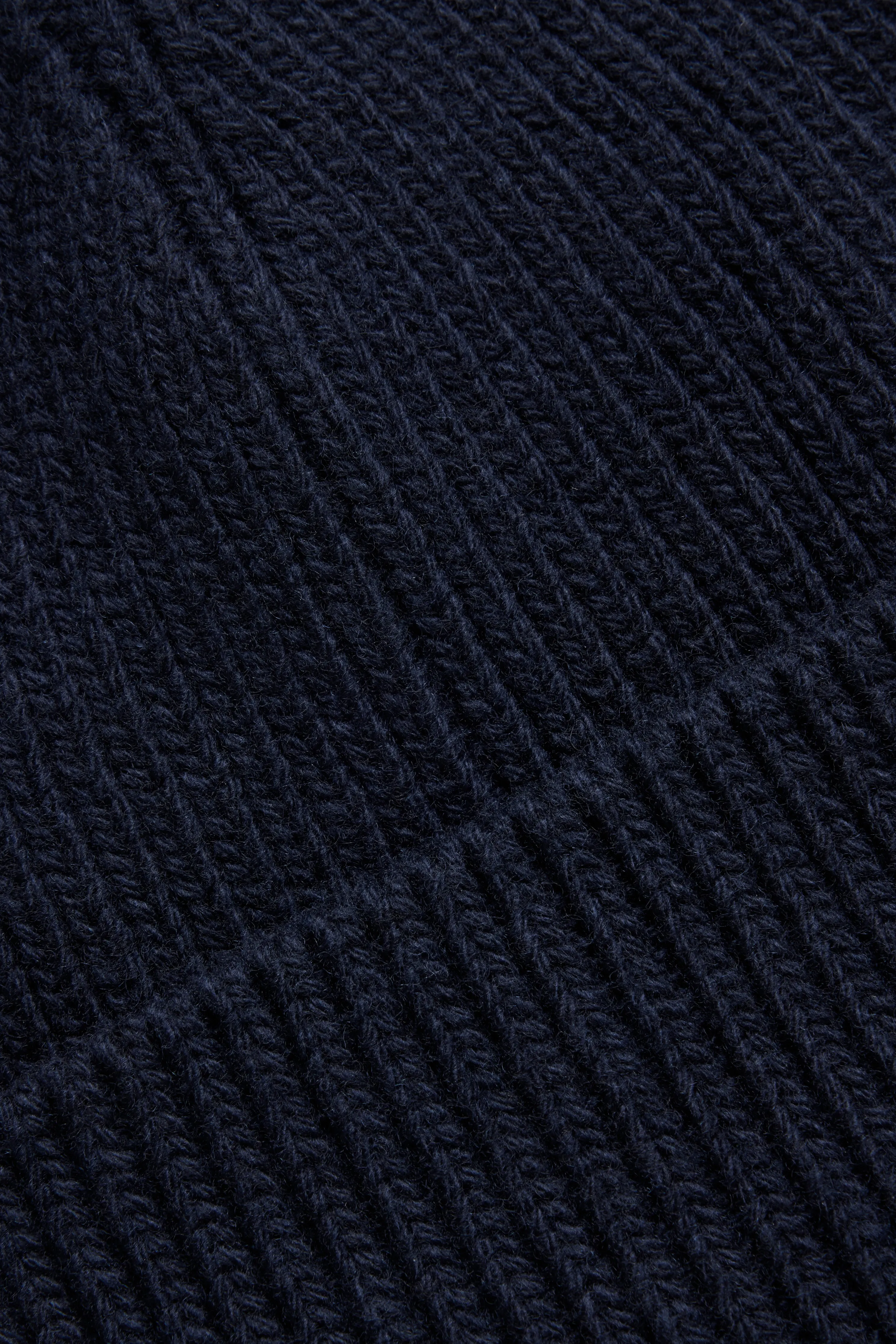 Single Layer Wool Watch Cap - Navy sold by JJJJound product image thumbnail 2