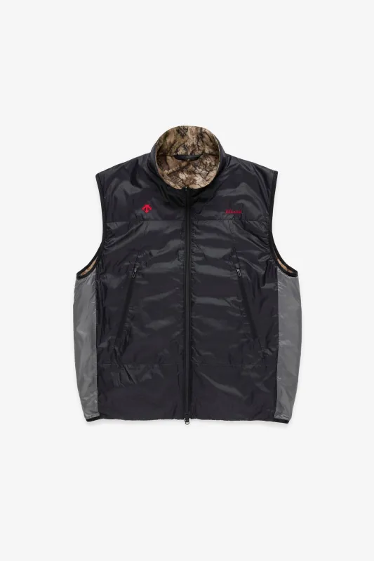 JJJJound Descente Reversible Vest - Black/Charcoal sold by JJJJound