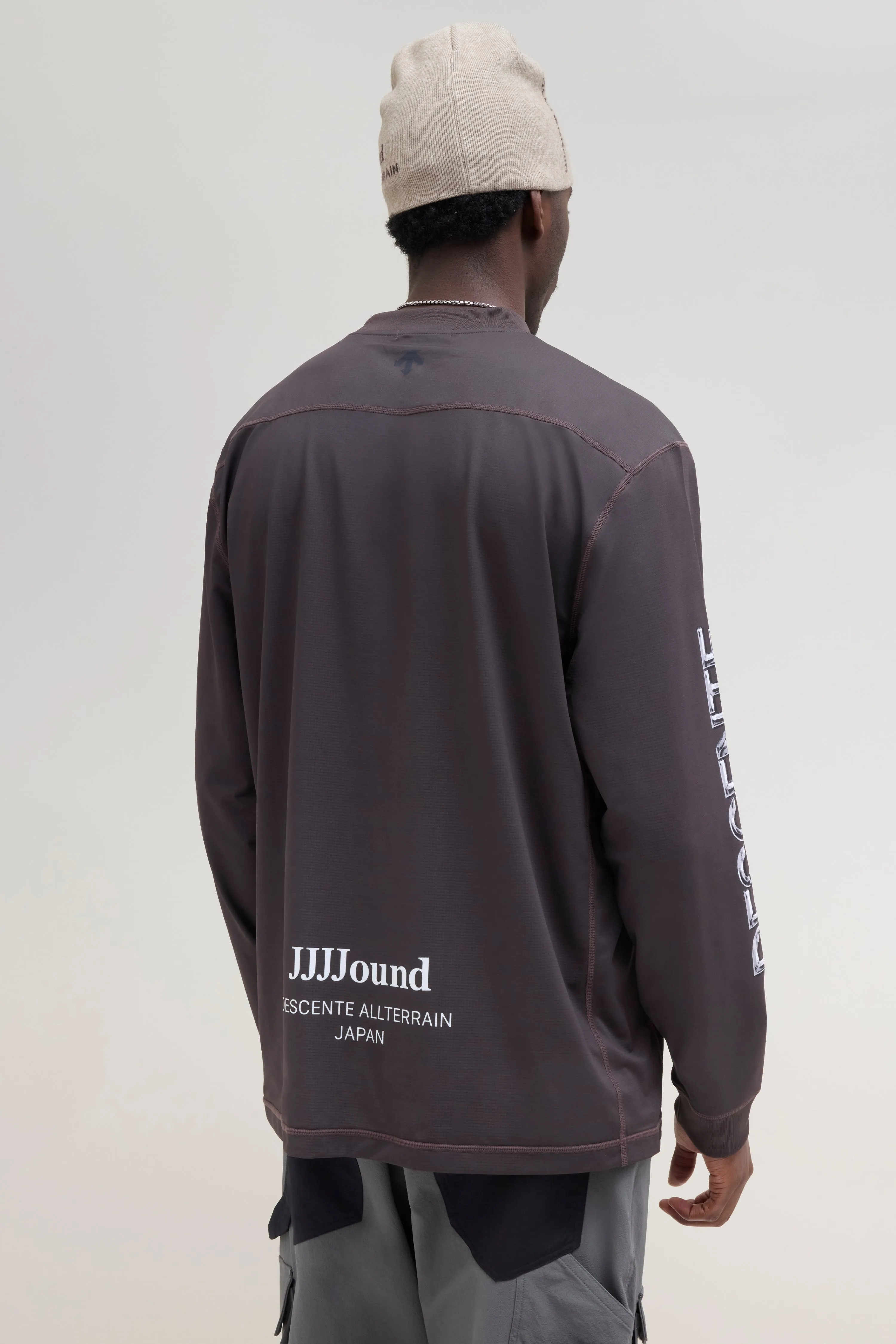 JJJJound Descente Warm-Up Longsleeve - Brown sold by JJJJound product image thumbnail 3