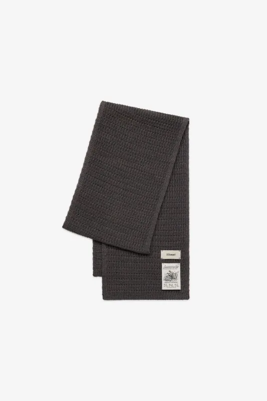 S.N.S. JJJJound Knit Scarf - Charcoal sold by JJJJound