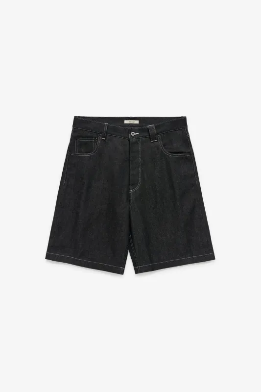 Big Denim Shorts - Black/White sold by JJJJound