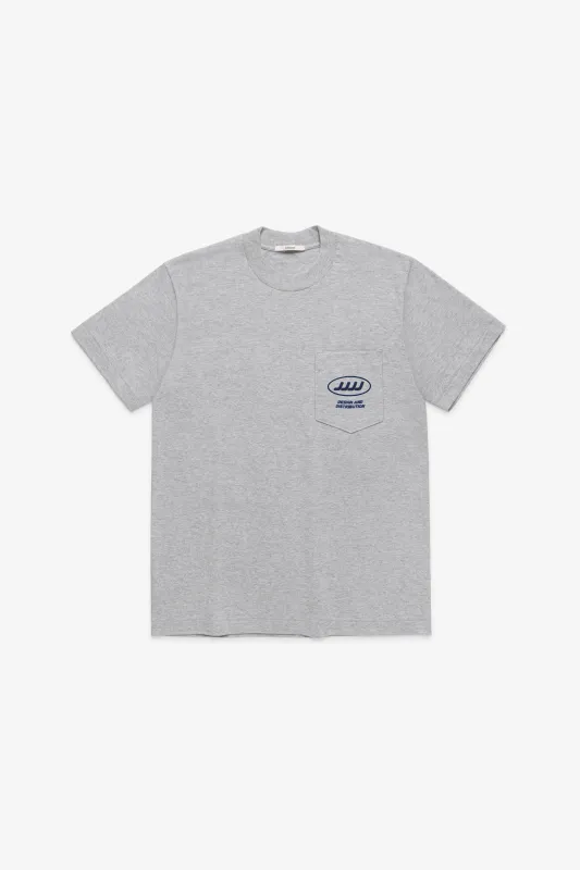 Design and Distribution Pocket T-Shirt - Light Grey Mix made by JJJJound