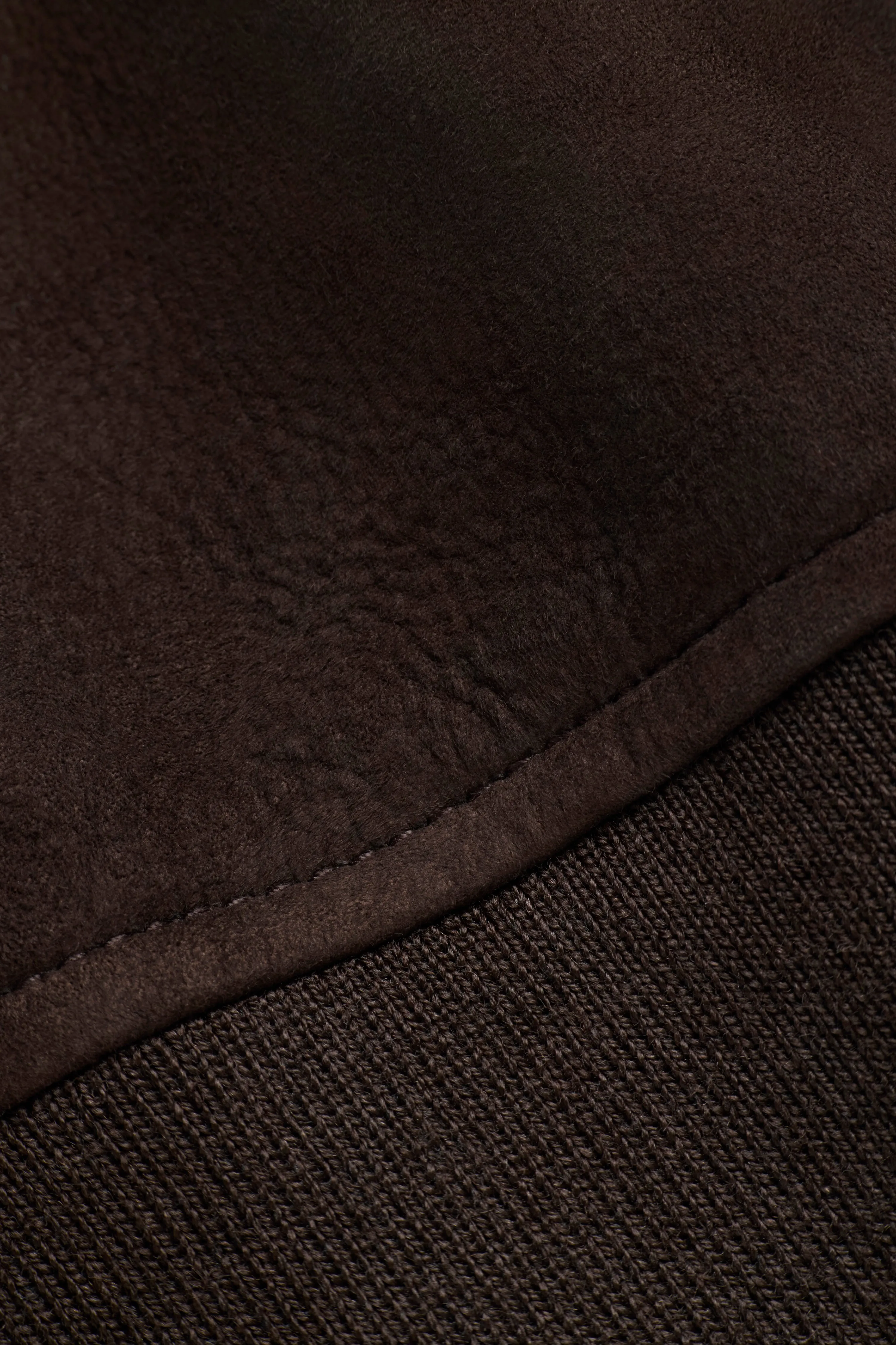 Suede Baseball Jacket - Brown sold by JJJJound product image thumbnail 4