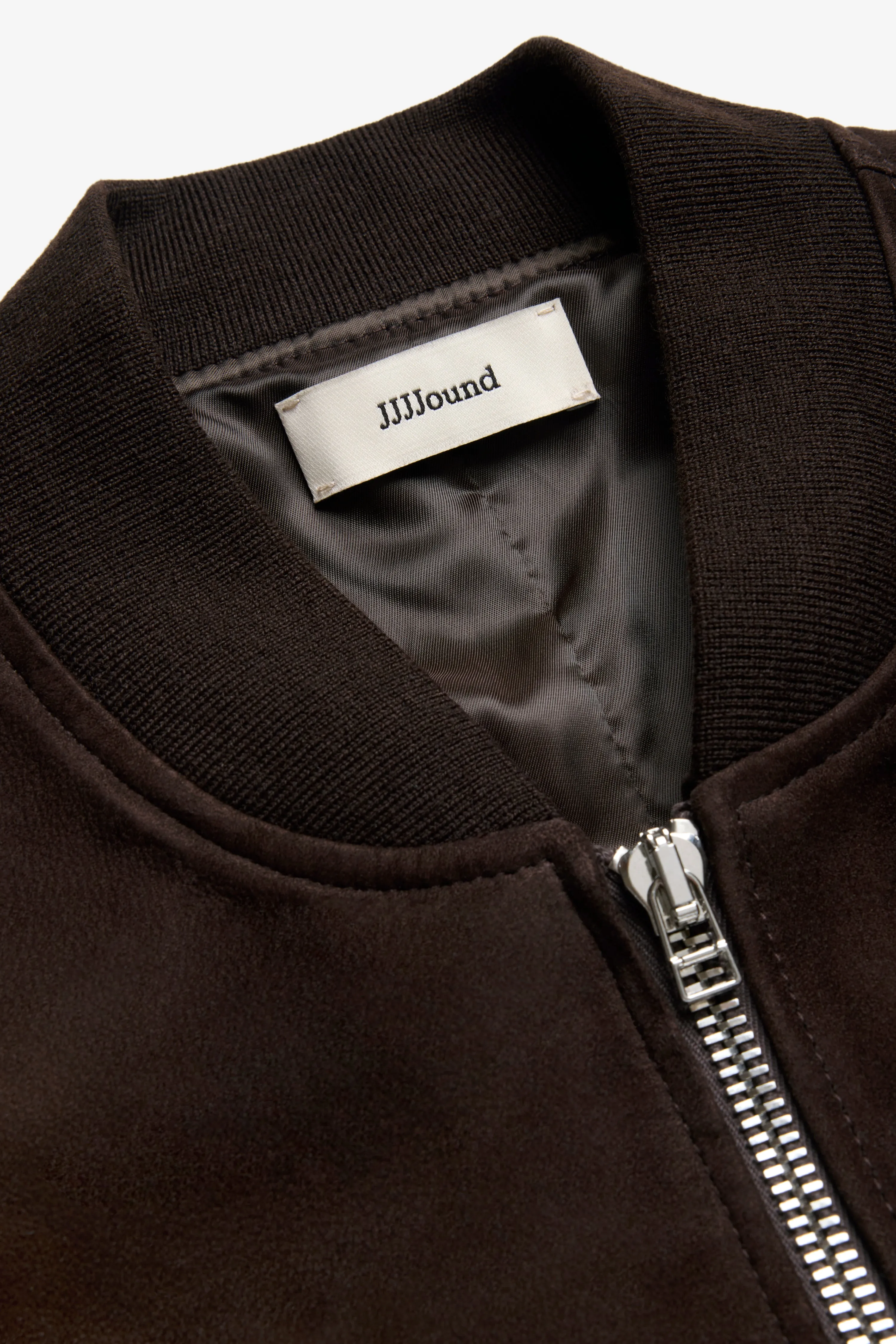 Suede Baseball Jacket - Brown sold by JJJJound product image thumbnail 2