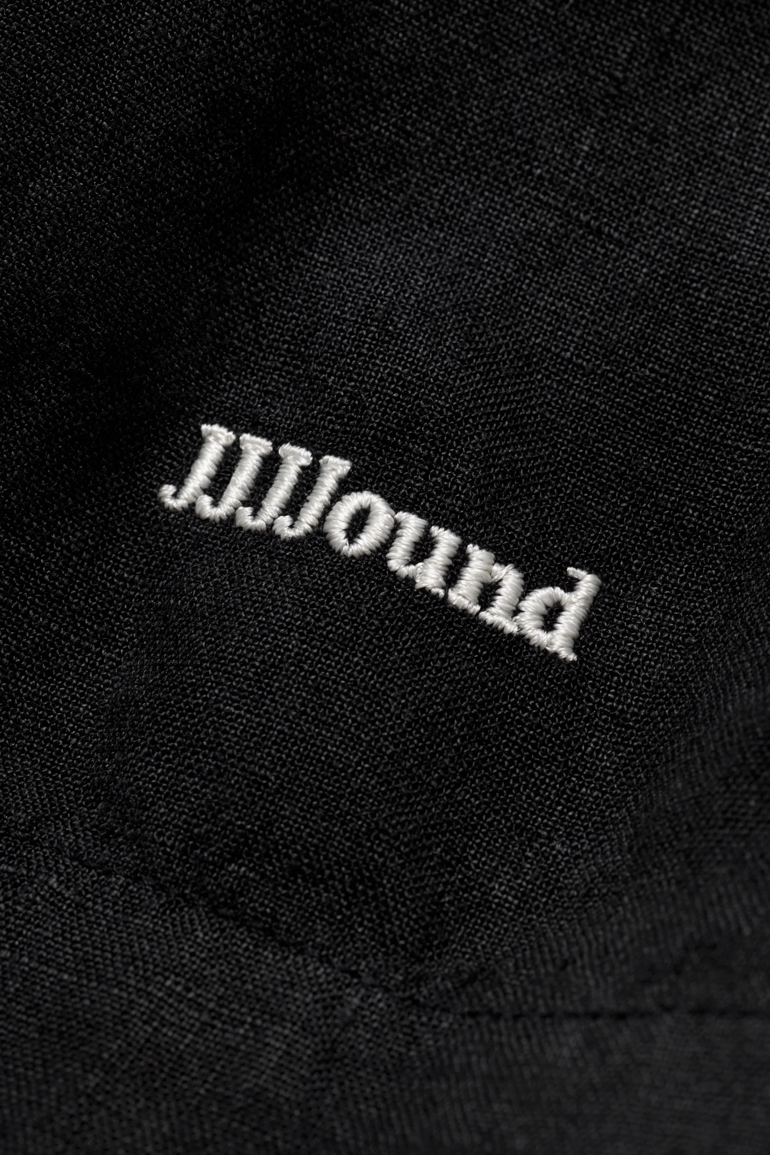 Logo Weekend Linen Shirt - Black sold by JJJJound product image thumbnail 3