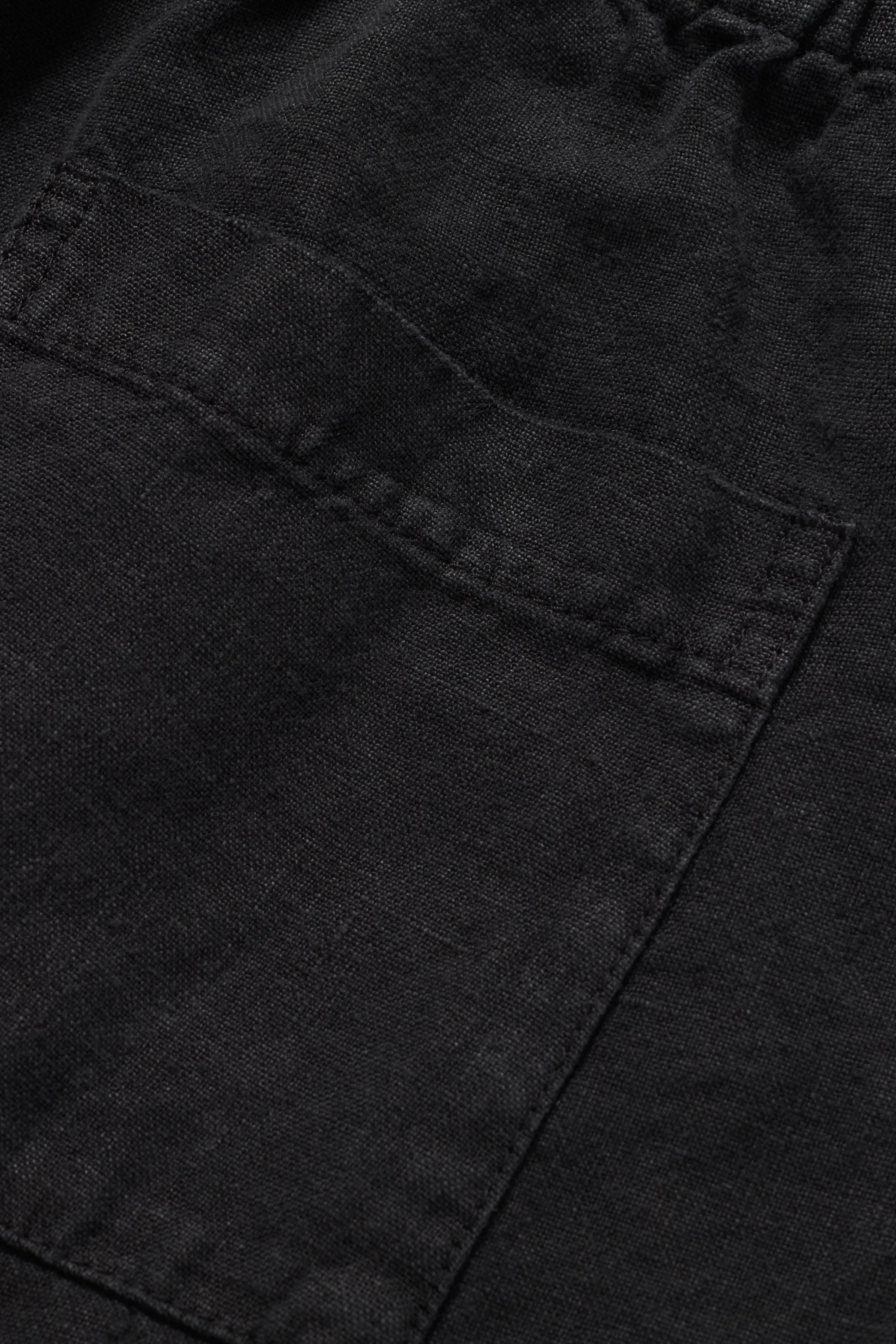 Logo Weekend Linen Pant - Black sold by JJJJound product image thumbnail 4