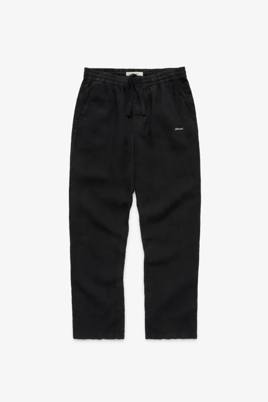 Logo Weekend Linen Pant - Black made by JJJJound