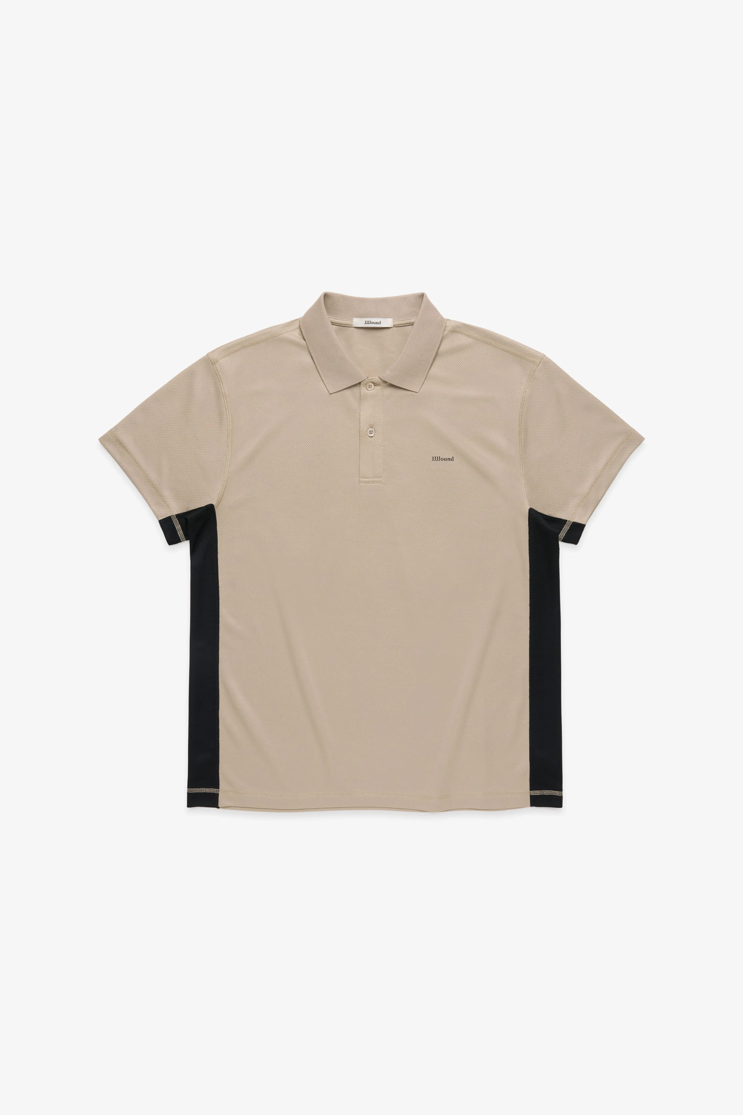 Warm Up Polo Shirt - Taupe/Black sold by JJJJound