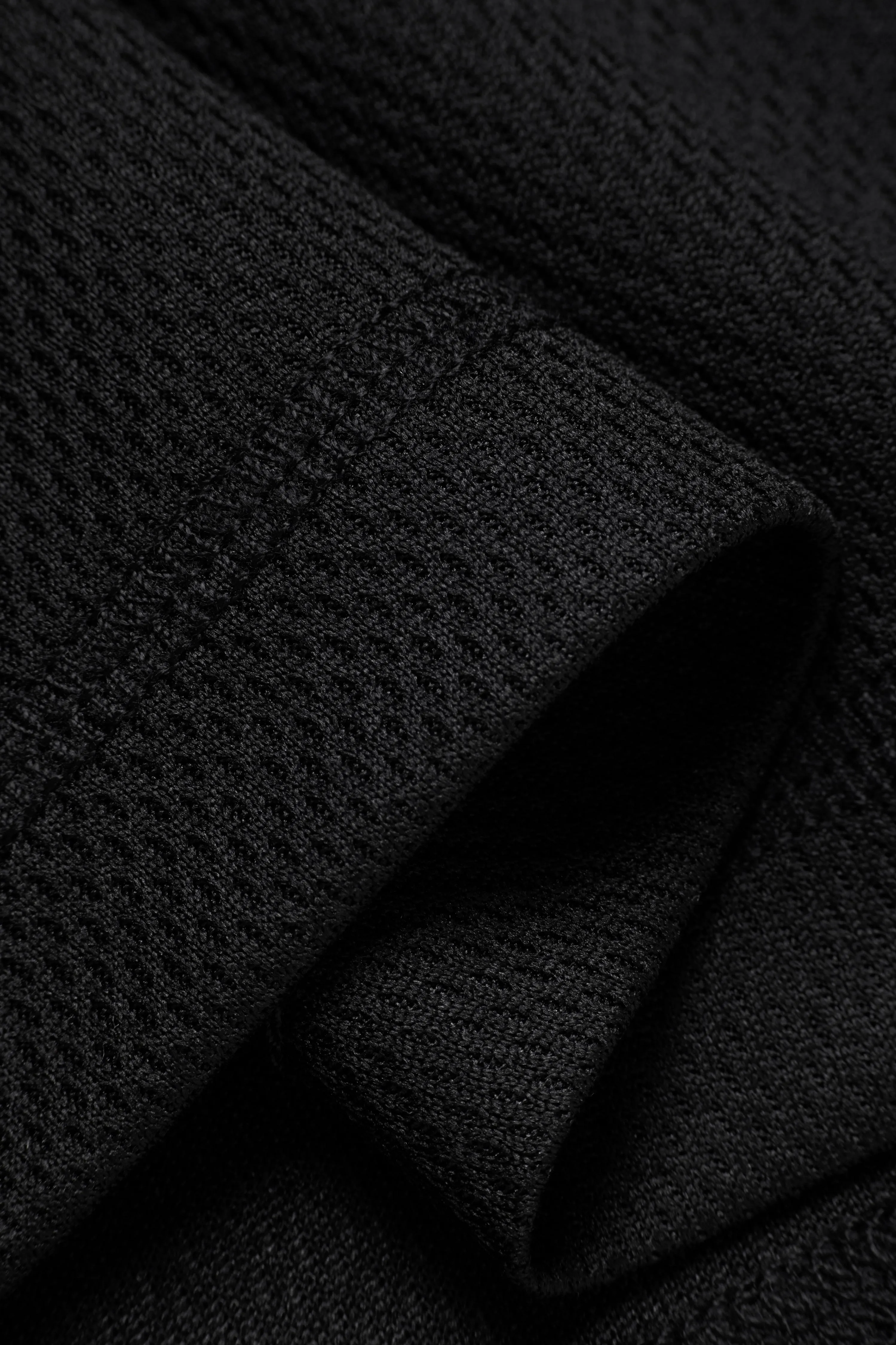 Warm Up Polo Shirt - Black sold by JJJJound product image thumbnail 5