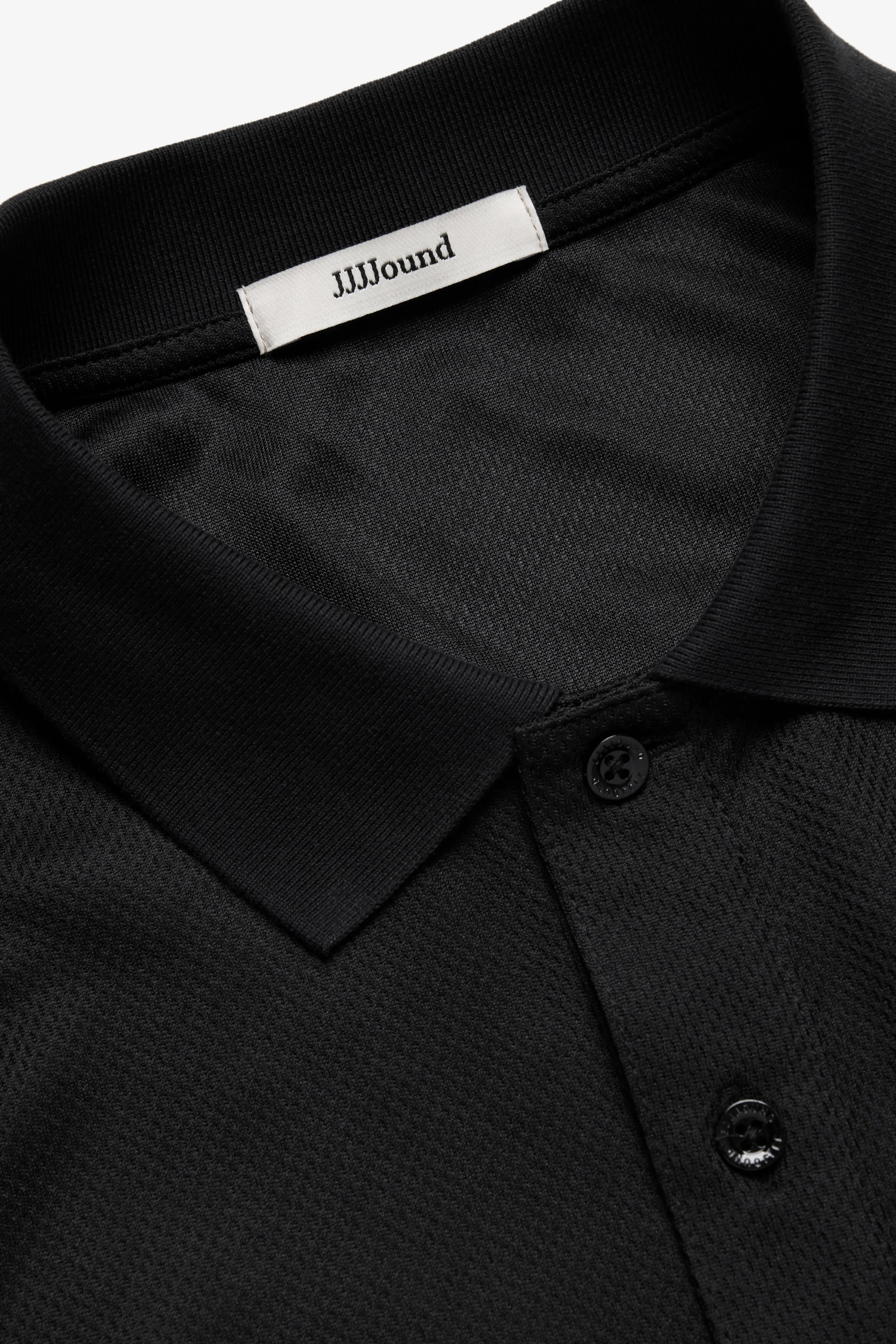 Warm Up Polo Shirt - Black sold by JJJJound product image thumbnail 2