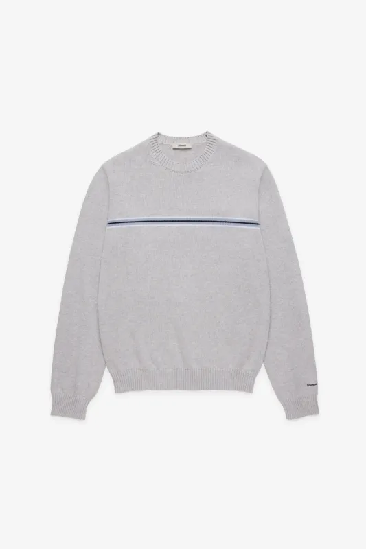 Knit Cotton Crewneck - Grey/Blue made by JJJJound