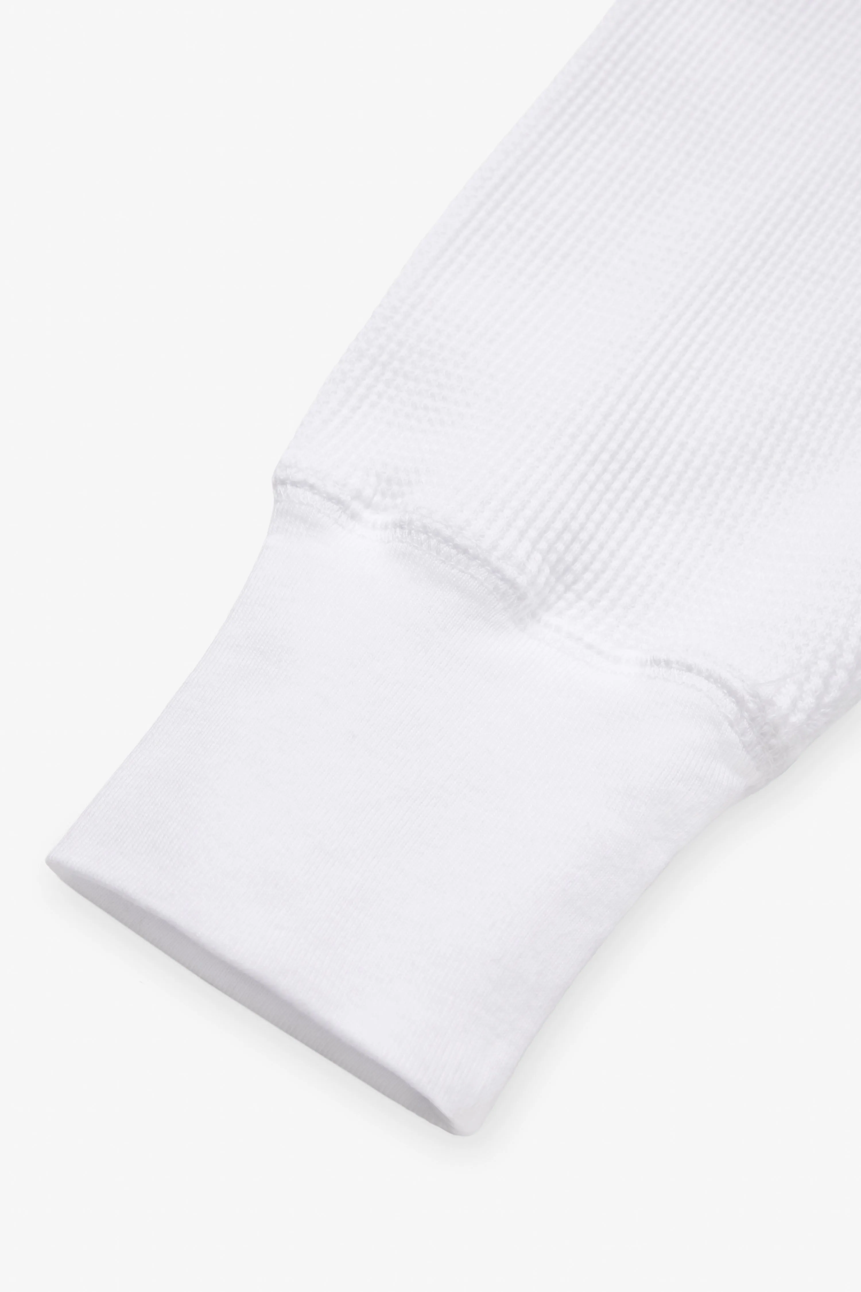 90s Waffle Longsleeve - White sold by JJJJound product image thumbnail 3
