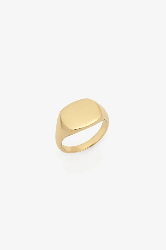 JJJJound 18kt Gold Signet Ring made by JJJJound