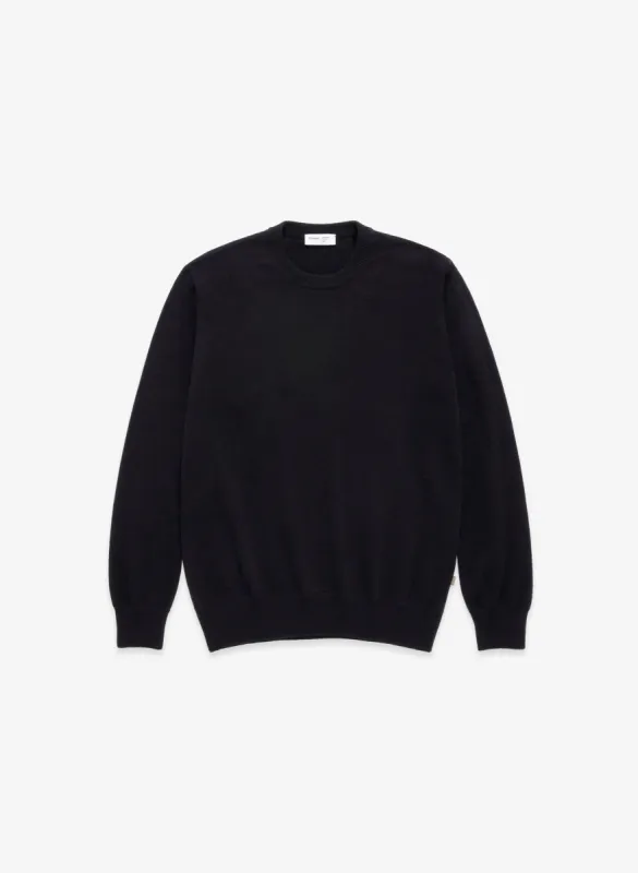 Lightweight 100% Cashmere Crewneck - Black sold by JJJJound