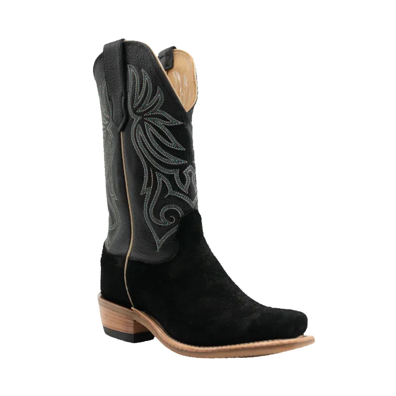 CHICO - BLACK ROUGHOUT - WOMENS made by Fengolio Boots