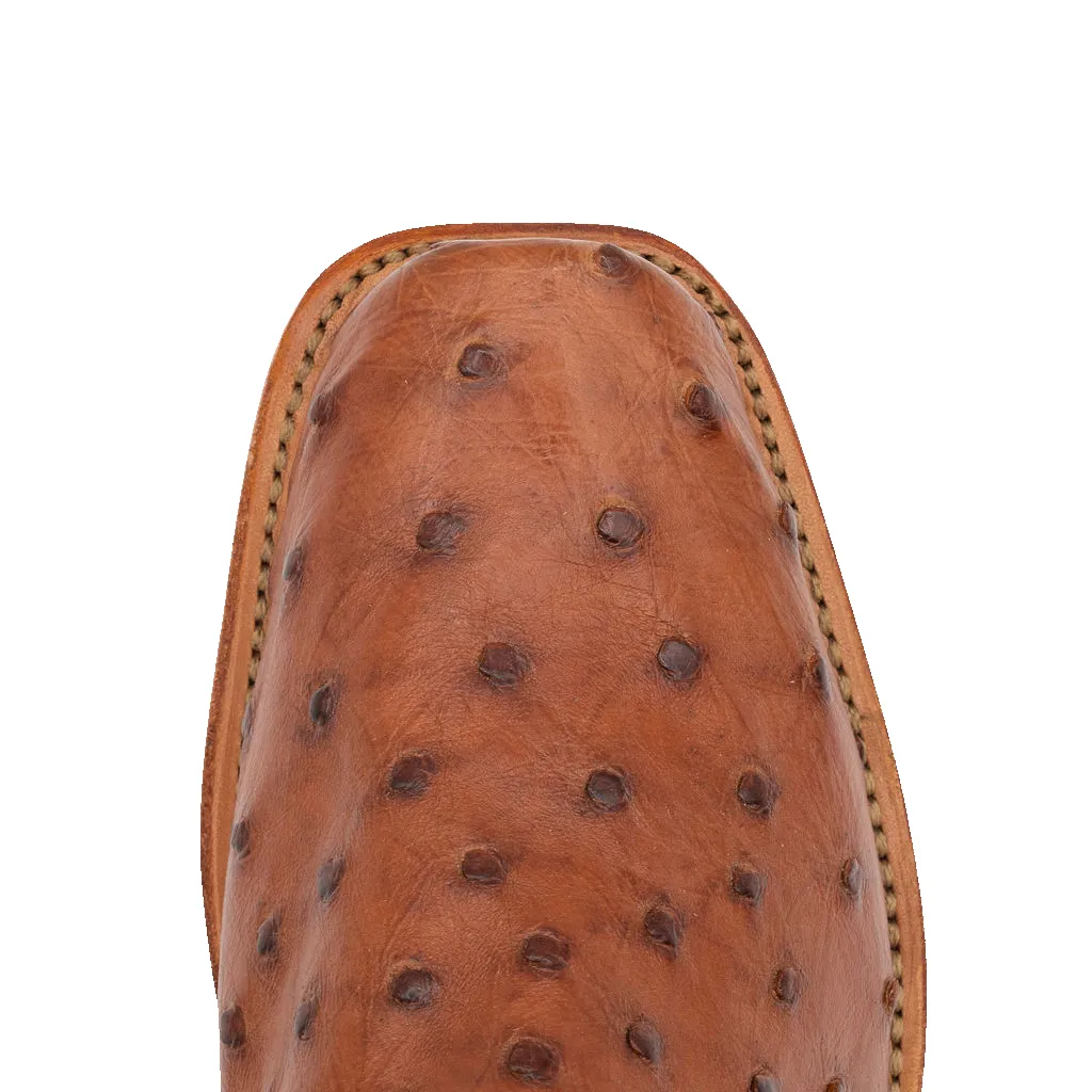 COGNAC FULL QUILL OSTRICH sold by Fengolio Boots product image thumbnail 3