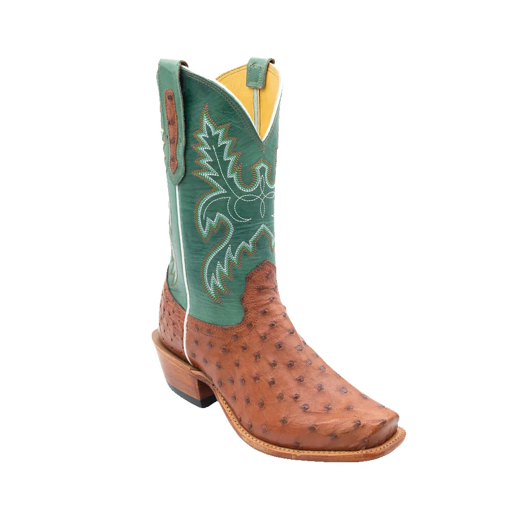 COGNAC FULL QUILL OSTRICH sold by Fengolio Boots product image thumbnail 2