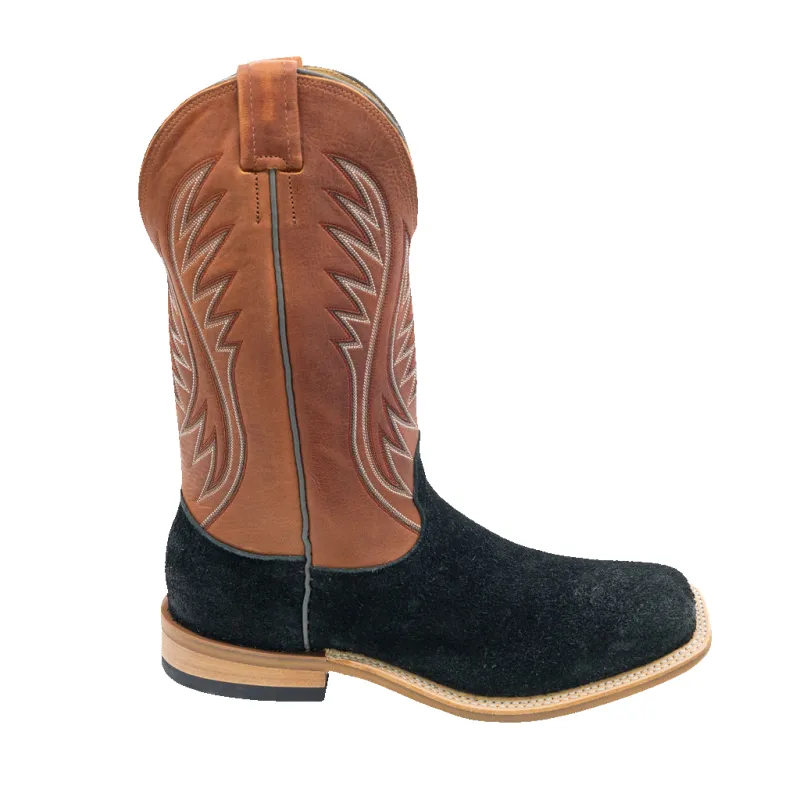 BLACK ROUGHOUT (SQUARE TOE) made by Fengolio Boots