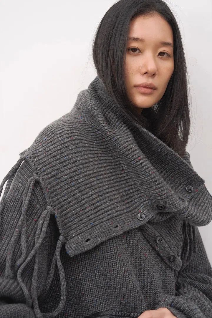 BALIANG Fringed Scarf Sweater sold by BALIANG product image thumbnail 5