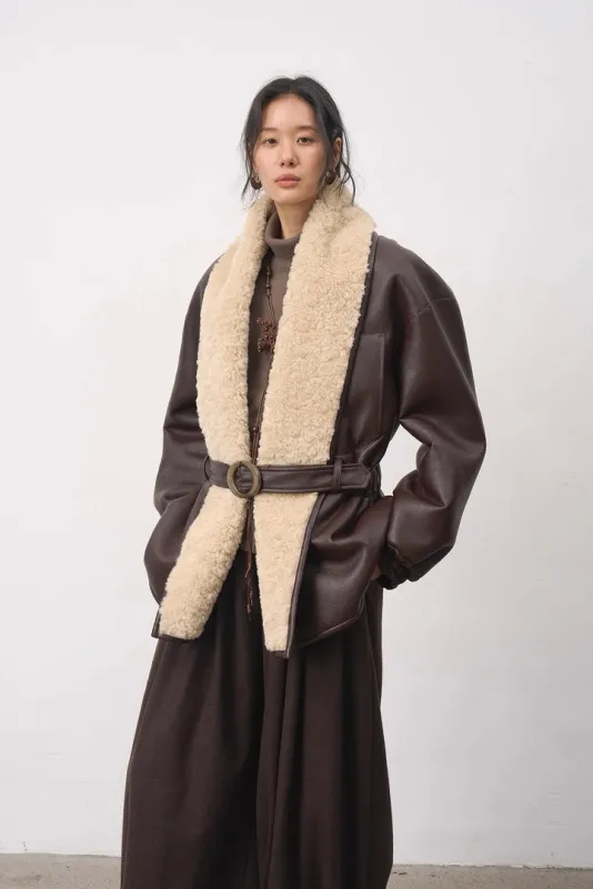 BALIANG Reversible Shearling Jacket sold by BALIANG