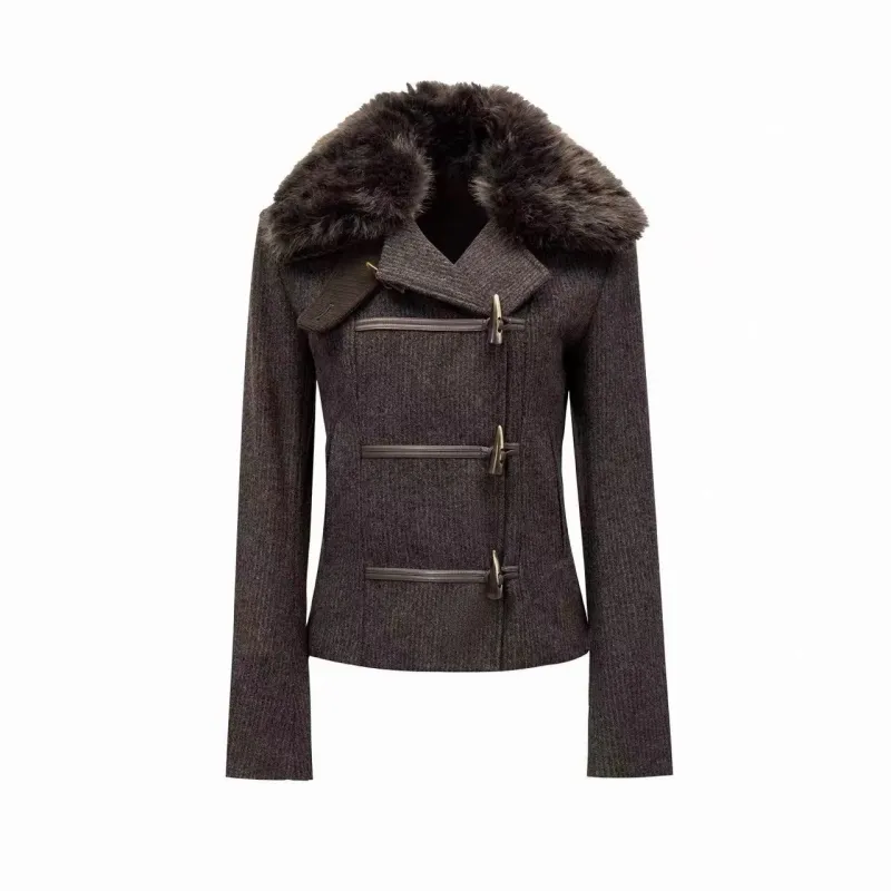 BALIANG Cedar Wool Jacket-Wood Brown sold by BALIANG