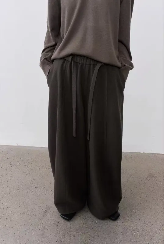 BALIANG Northern Trousers-Moss Brown sold by BALIANG