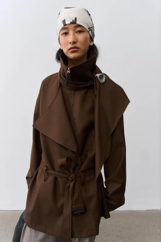 BALIANG Safari Jacket-Brown made by 96 Dragon Studio