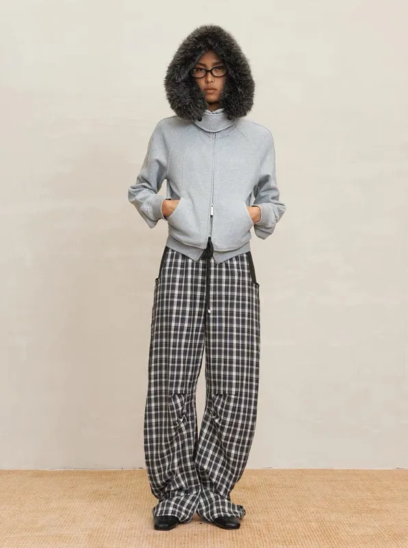 BALIANG Plaid Drawstring Pants sold by BALIANG