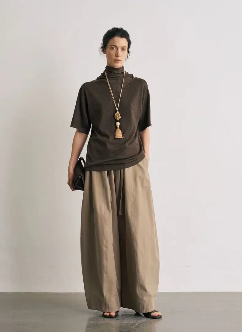 BALIANG Twill Balloon Pants-Sand Khaki sold by BALIANG product image thumbnail 2