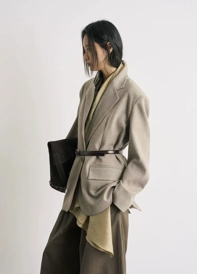 BALIANG Nomadic Scarf Blazer-Lotus Pink sold by BALIANG product image thumbnail 5