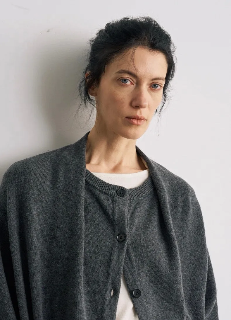 BALIANG Merino Wool Cardigan-Graphite Gray sold by BALIANG product image thumbnail 4