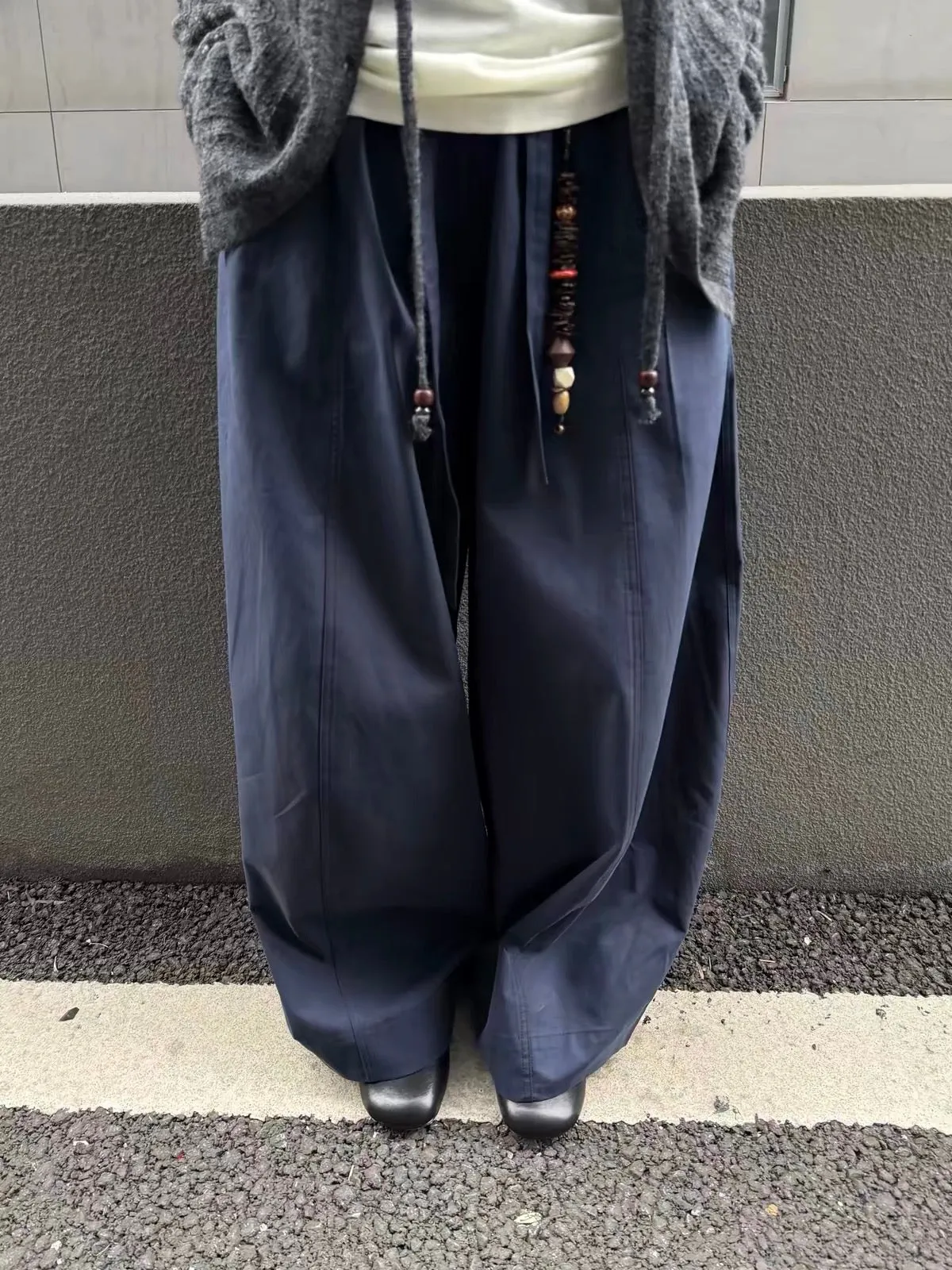 BALIANG Twill Balloon Pants-Navy sold by BALIANG product image thumbnail 5